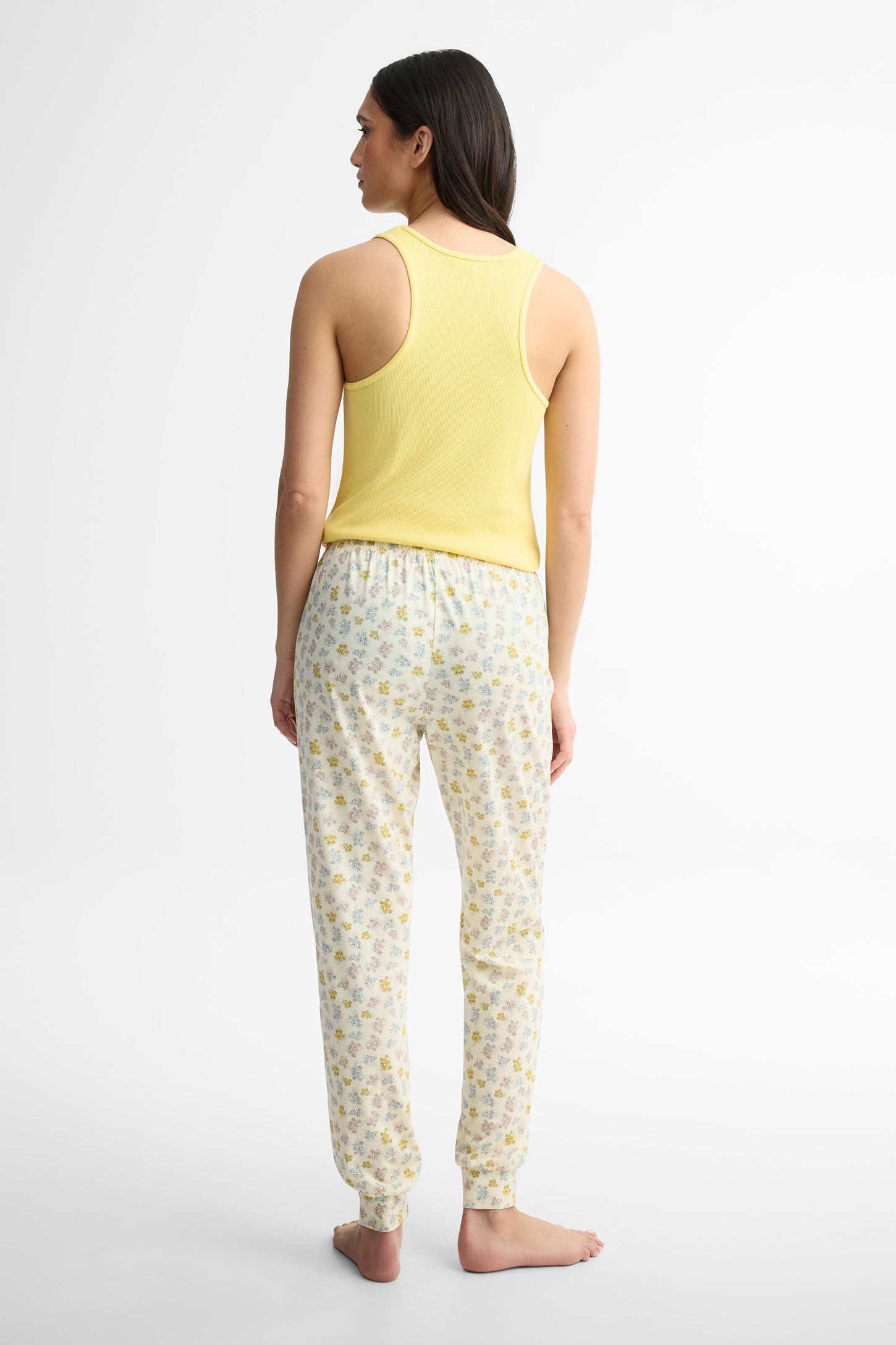 Pantalon pyjama - Femme && JAUNE/MULTI