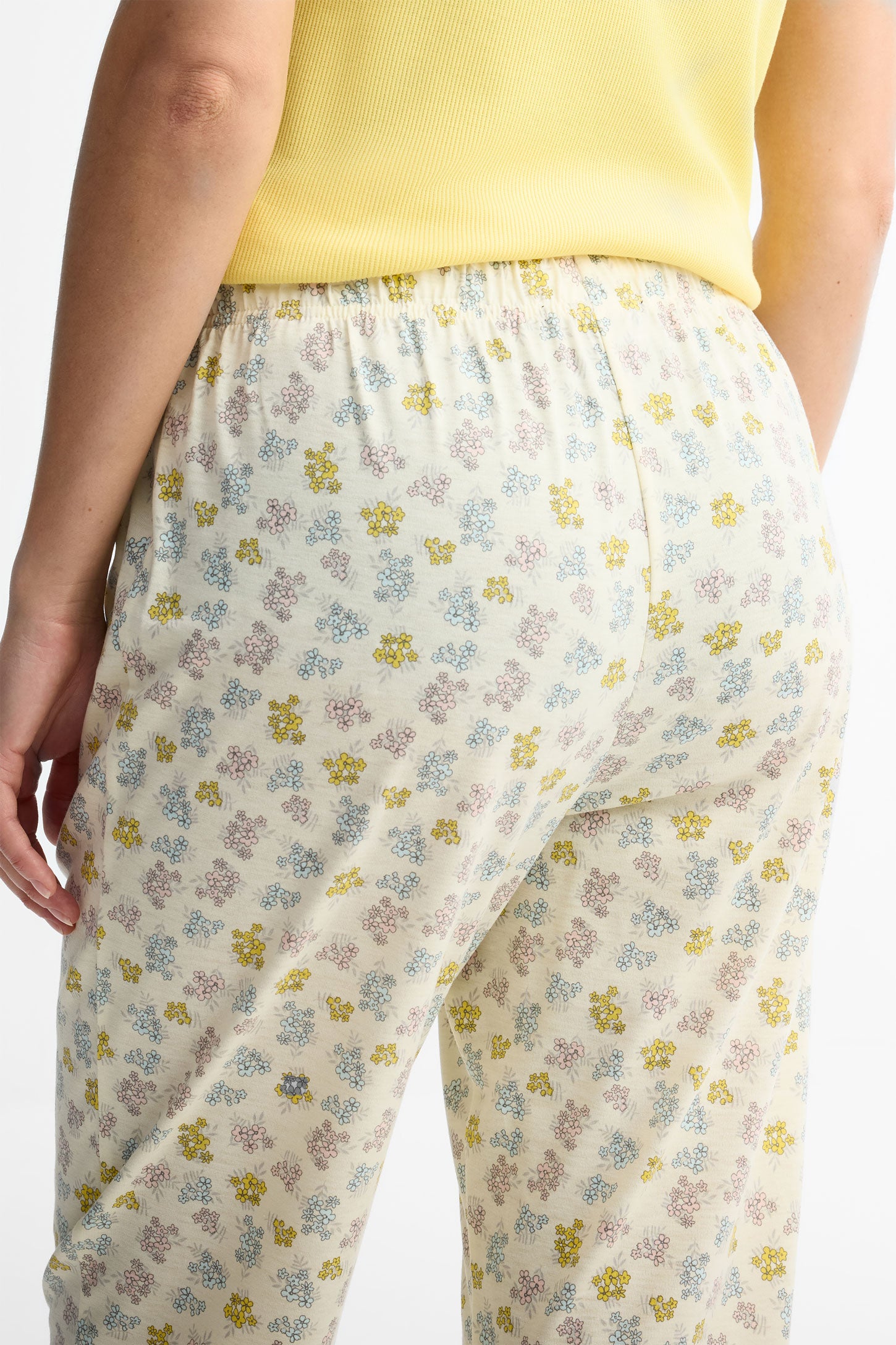 Pantalon pyjama - Femme && JAUNE/MULTI