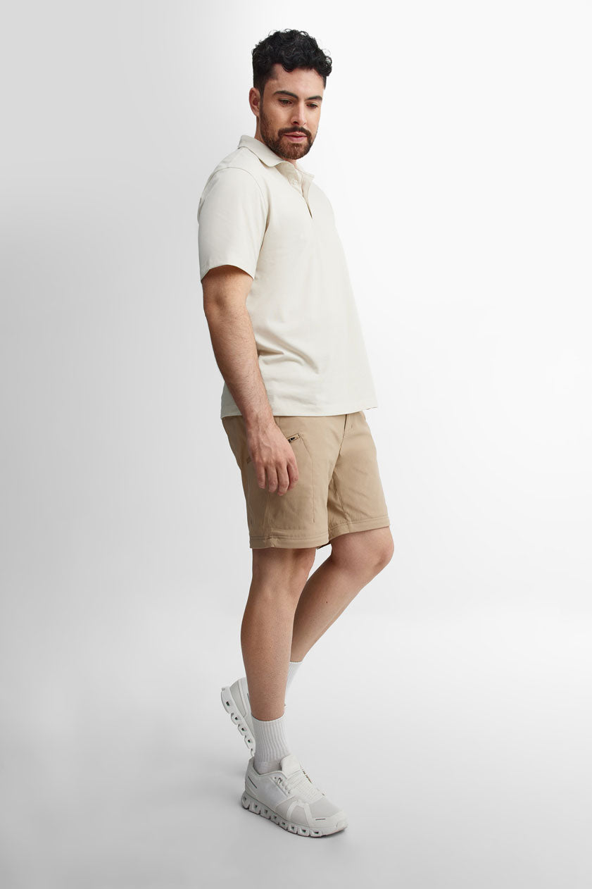 Pantalon convertible en short BM - Homme && BRUN