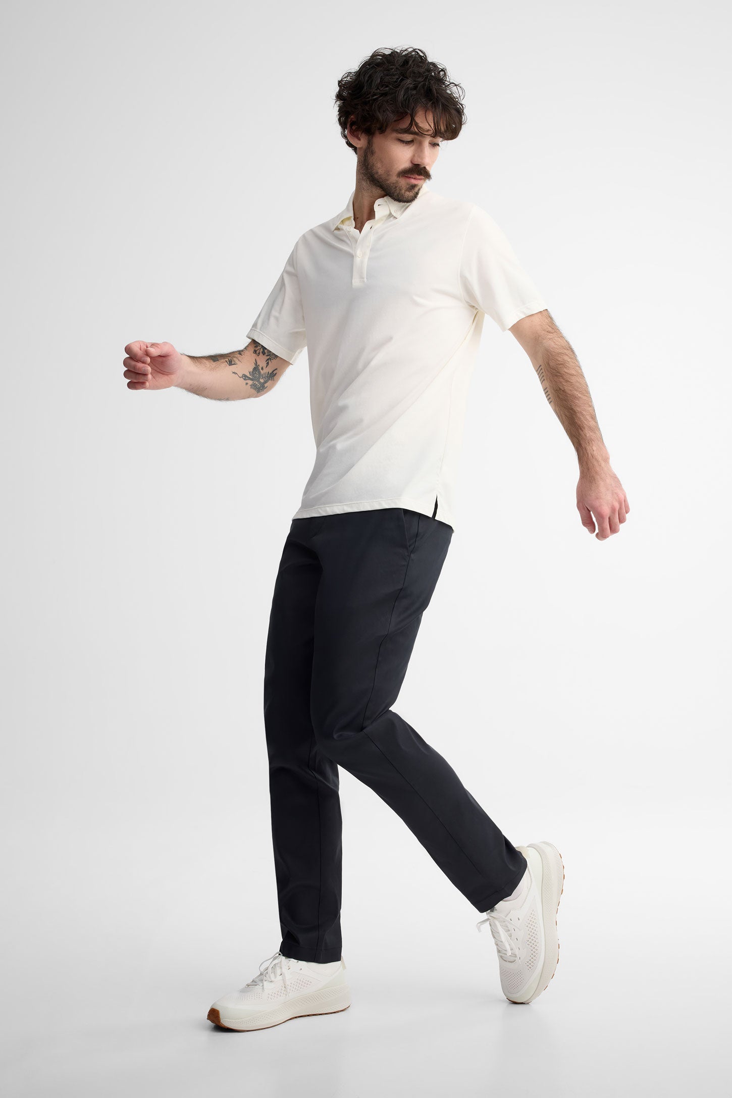 Polo manches courtes bambou BM - Homme && BEIGE