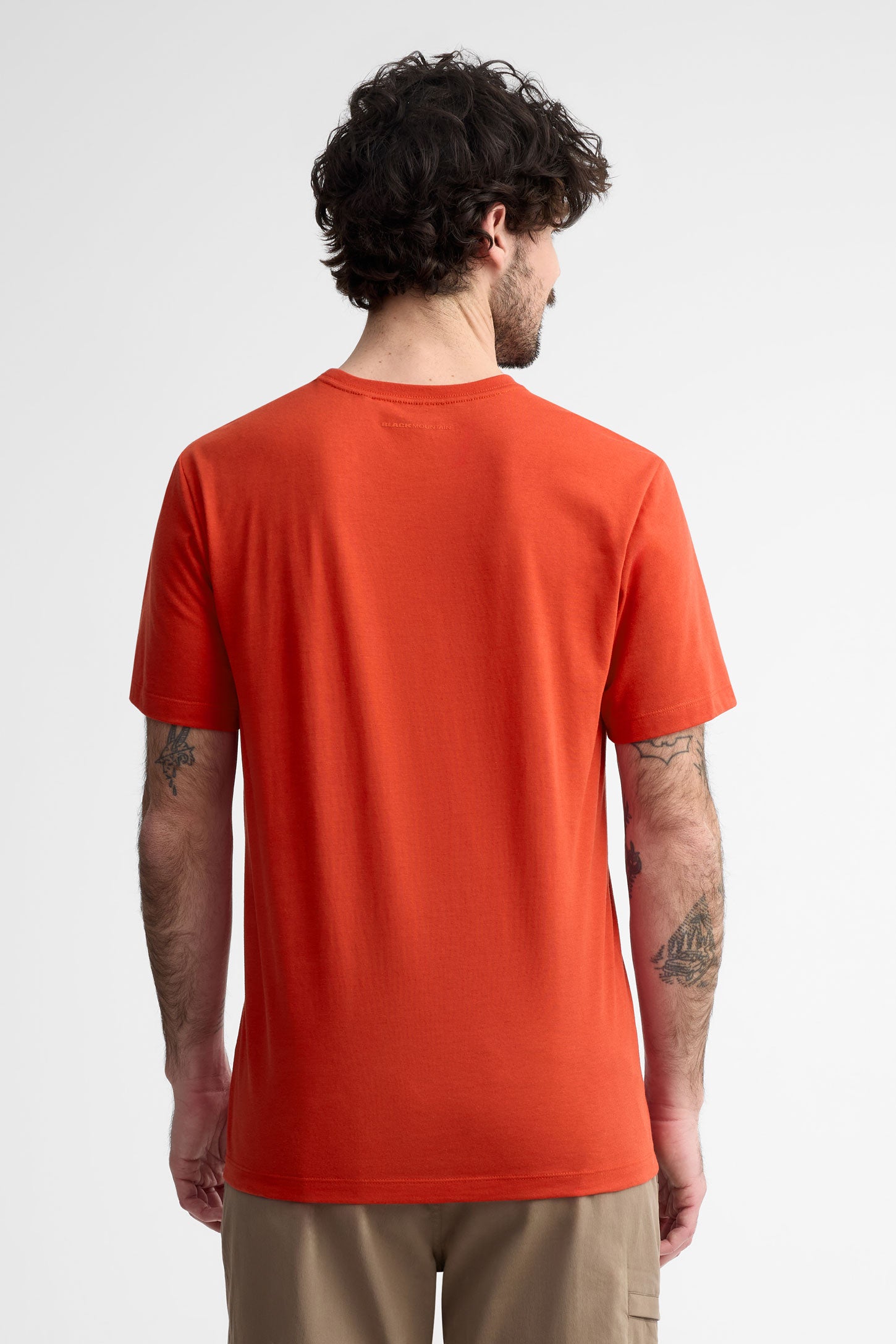 T-shirt col rond coton bio BM - Homme && ROUGE