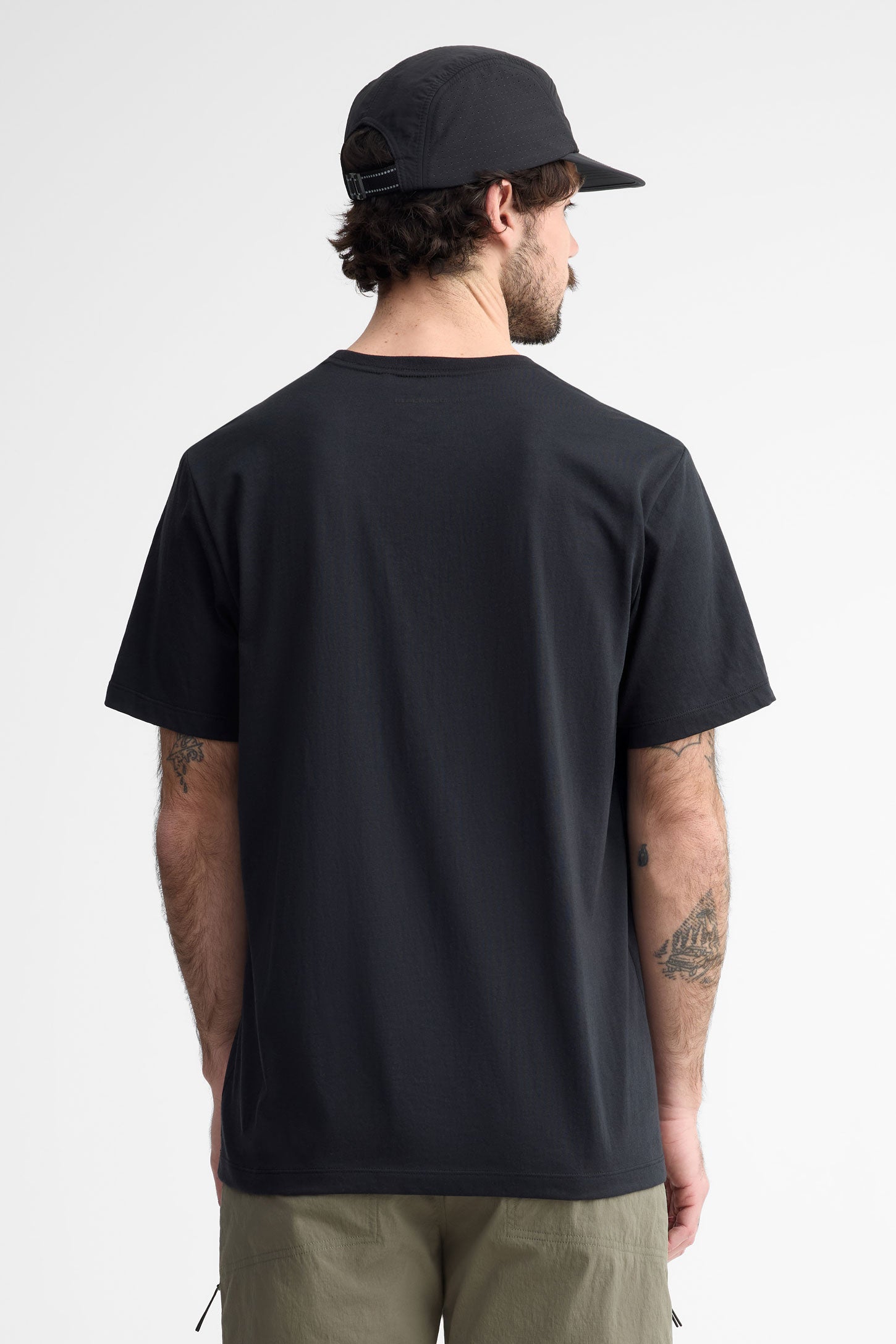T-shirt col rond coton bio BM - Homme && GRIS FONCE