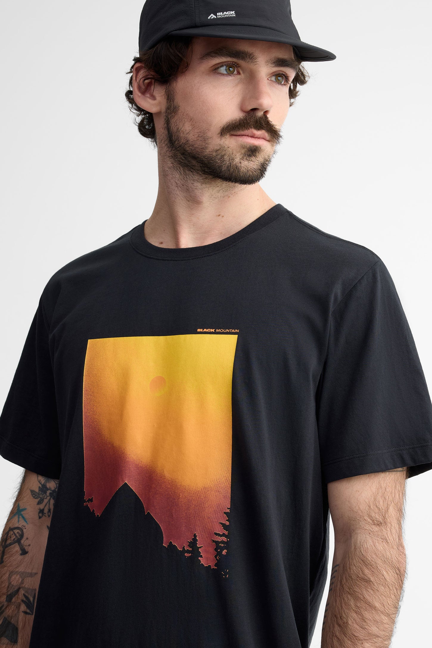 T-shirt col rond coton bio BM - Homme && GRIS FONCE