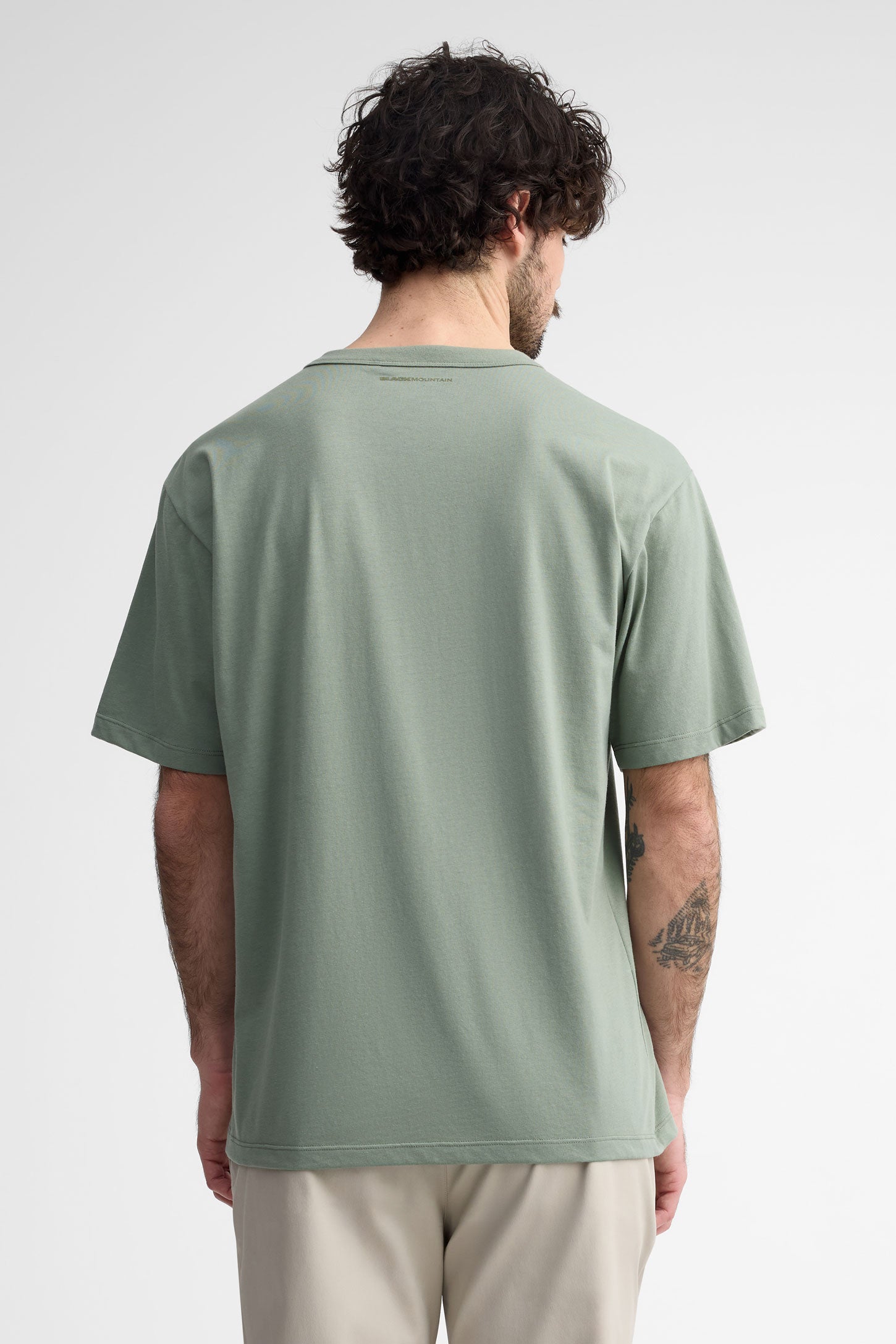 T-shirt col rond coton bio BM - Homme && VERT