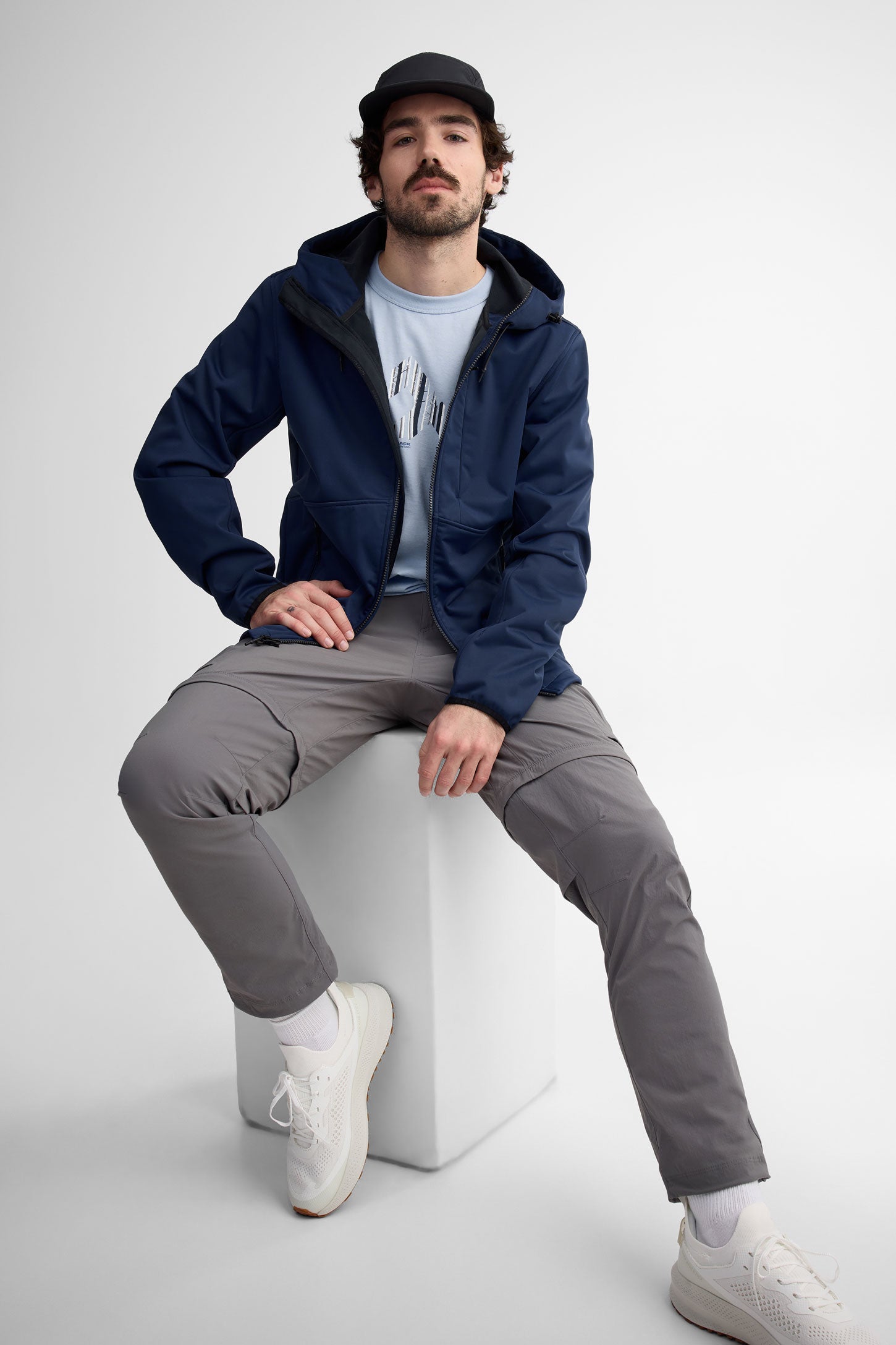 Pantalon Cargo Convertible BC WEAR Homme Taille L, Jambes Zippées, Short De Randonnée - Marron