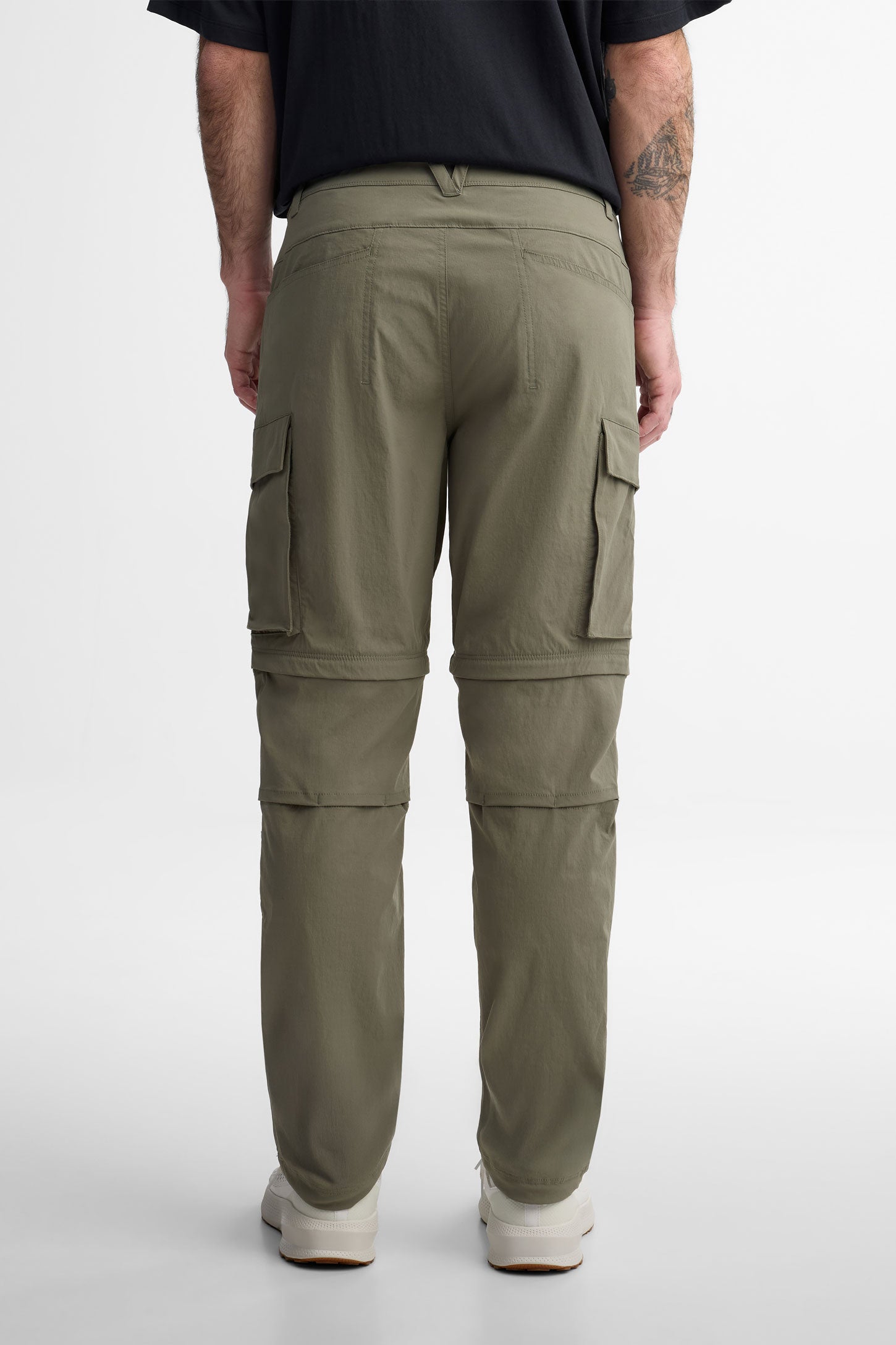 Pantalon cargo convertible en short BM - Homme && KAKI
