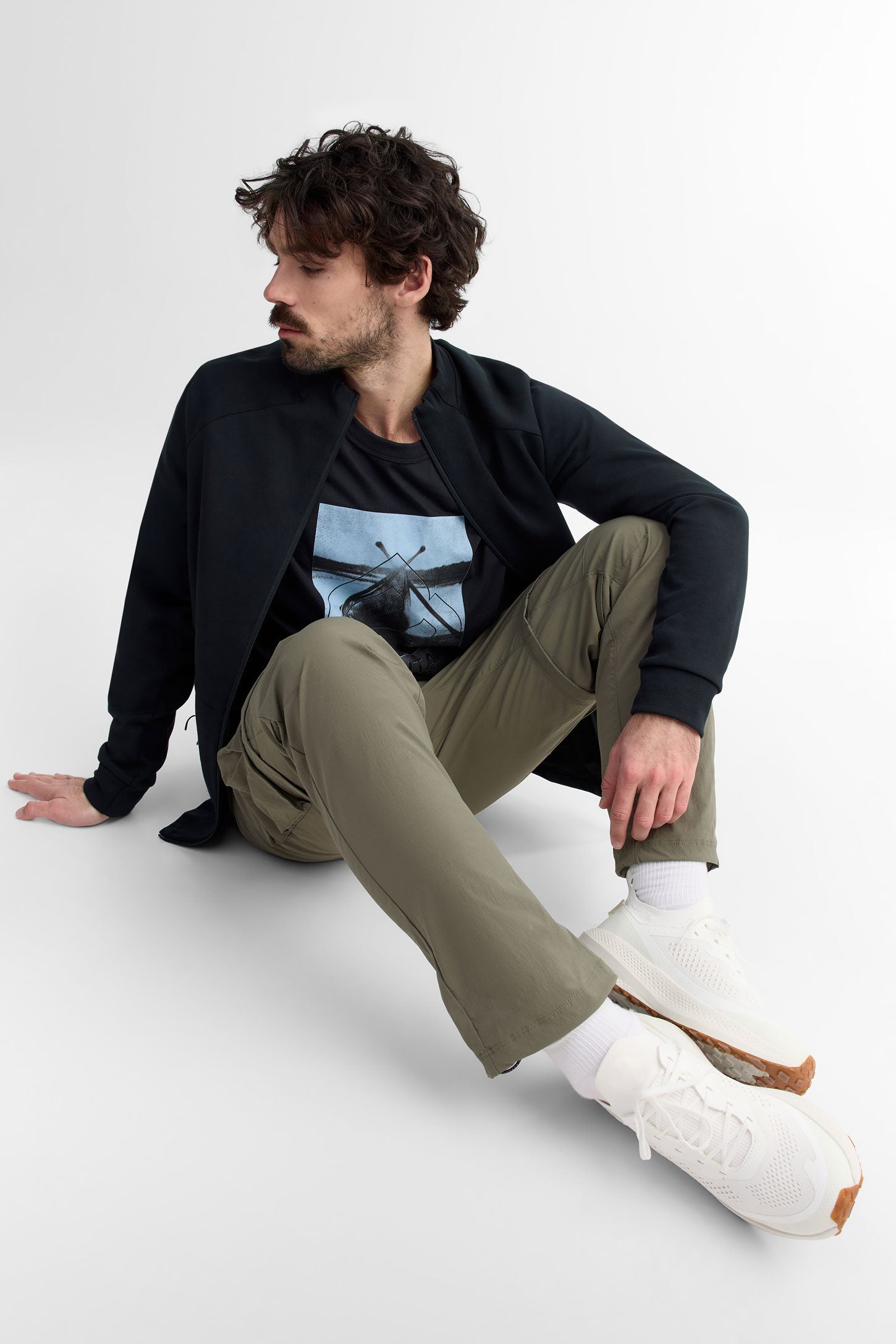 Pantalon cargo convertible en short BM - Homme && KAKI