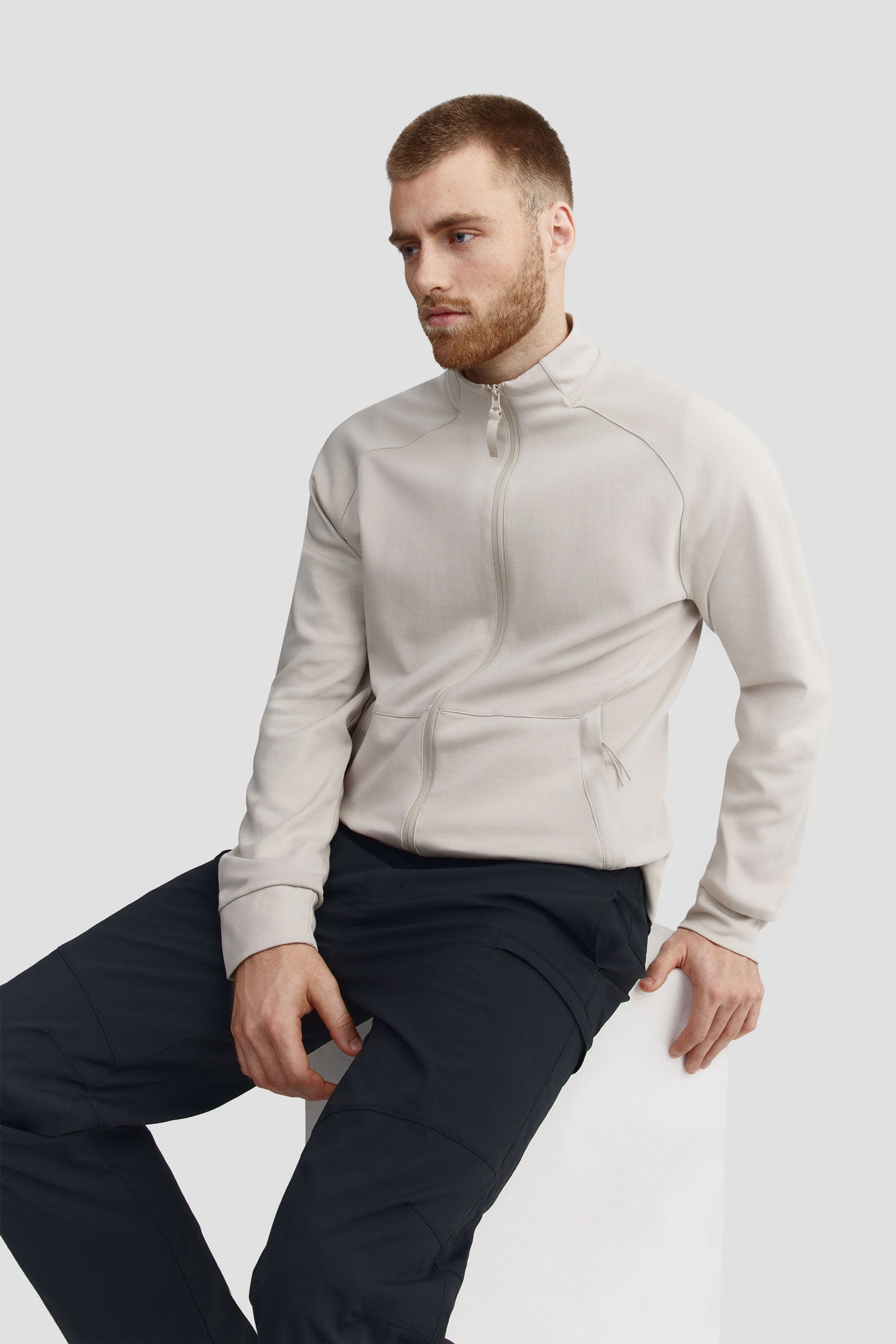 Veste col montant extensible 4 sens BM - Homme && GRIS