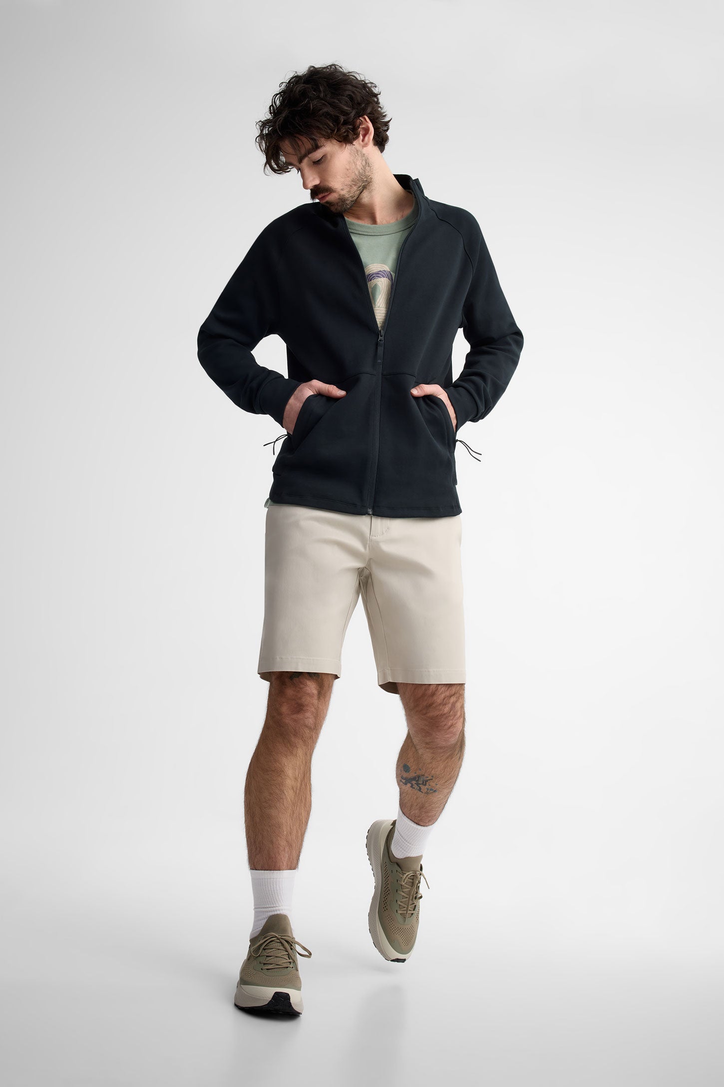 Veste col montant extensible 4 sens BM - Homme && GRIS FONCE