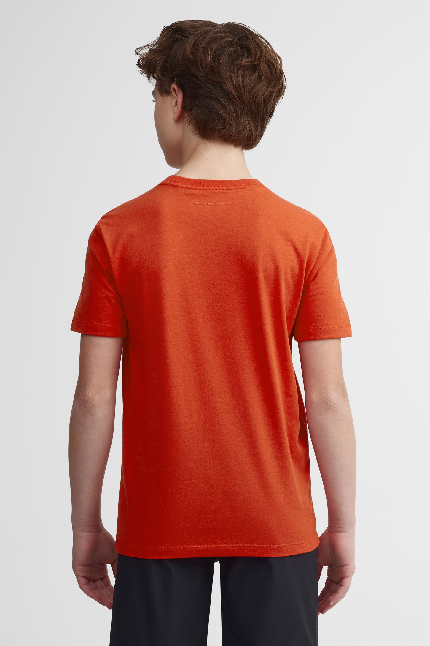 T-shirt col rond coton bio BM - Ado garçon && ROUGE