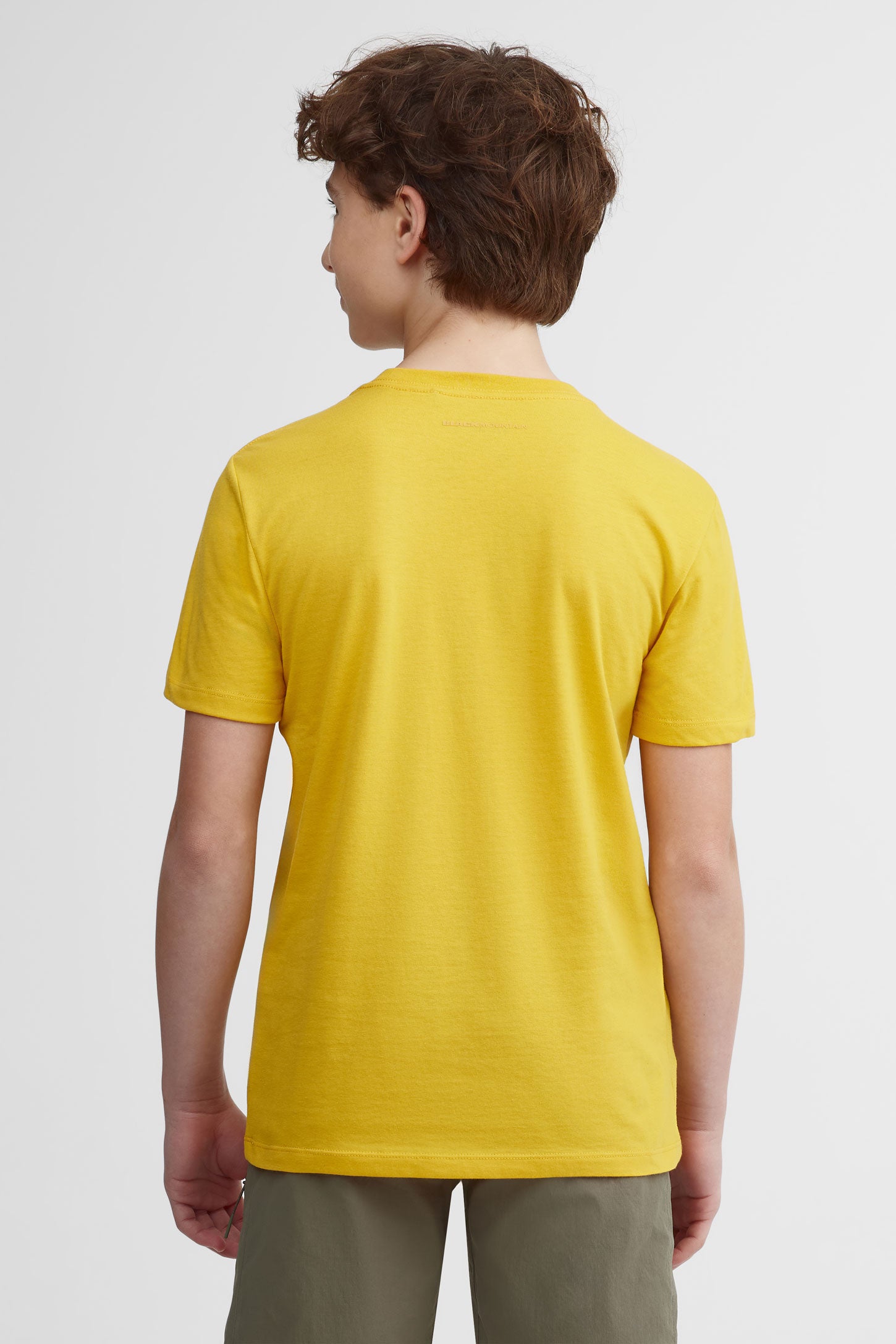T-shirt col rond coton bio BM - Ado garçon && JAUNE