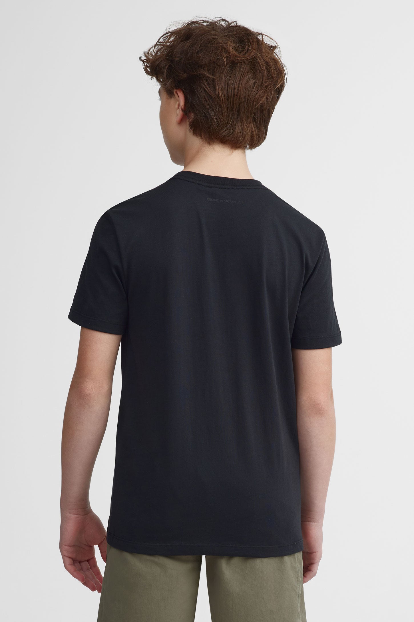 T-shirt col rond coton bio BM - Ado garçon && GRIS FONCE