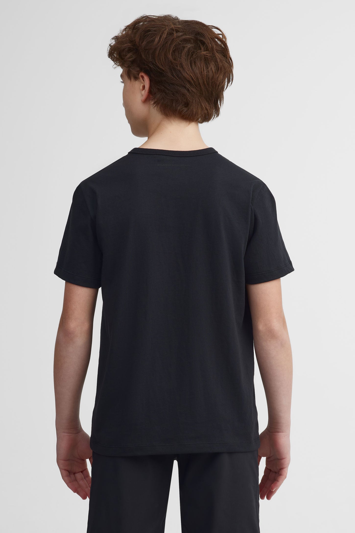 T-shirt col rond coton bio BM - Ado garçon && GRIS FONCE