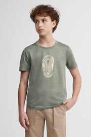 T-shirt col rond BM - Ado Garçon && VERT MIXTE