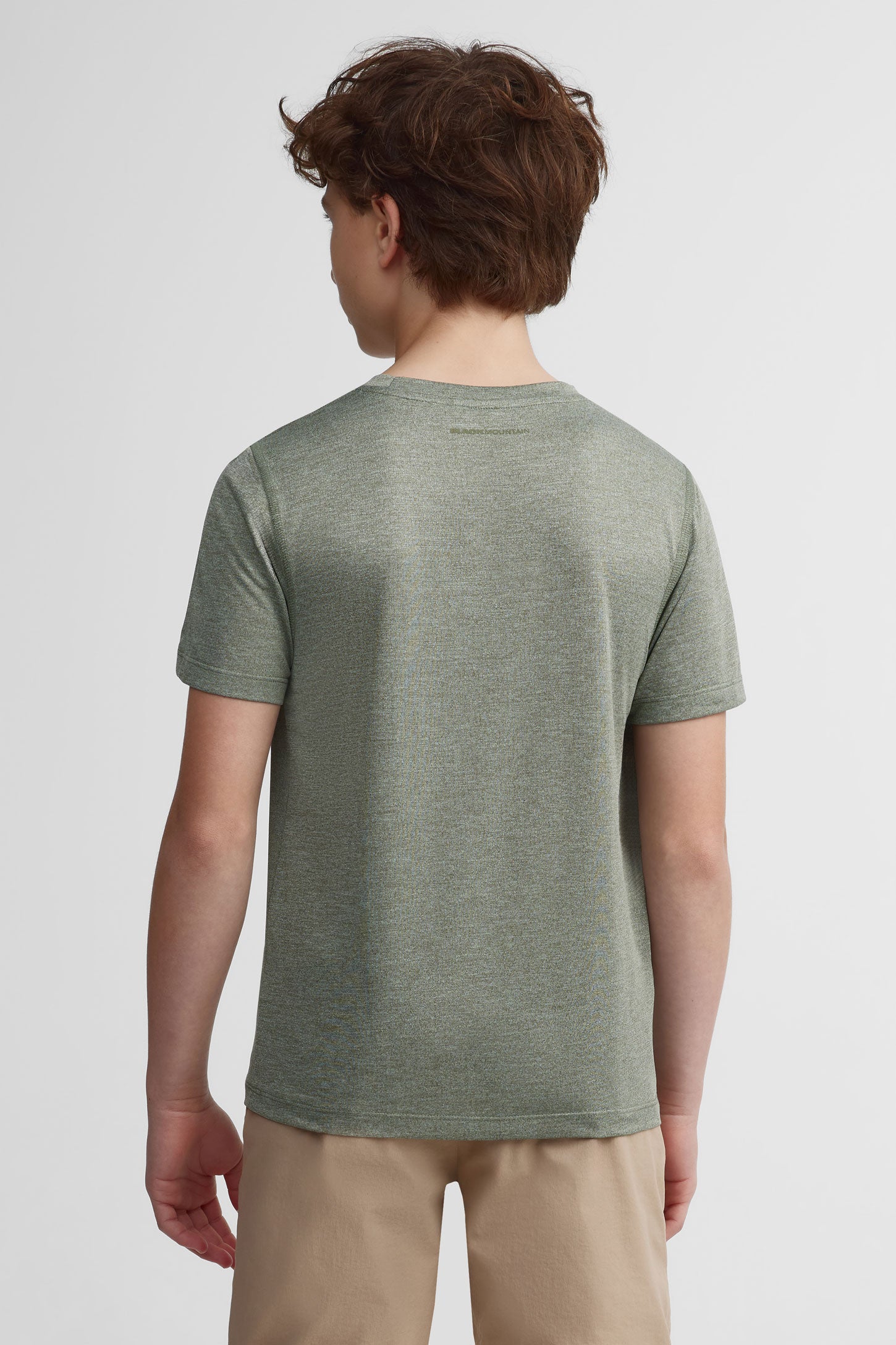 T-shirt col rond BM - Ado Garçon && VERT MIXTE