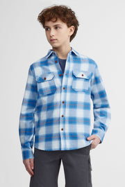 Chemise à carreaux coton - Ado garçon && BLEU MULTI