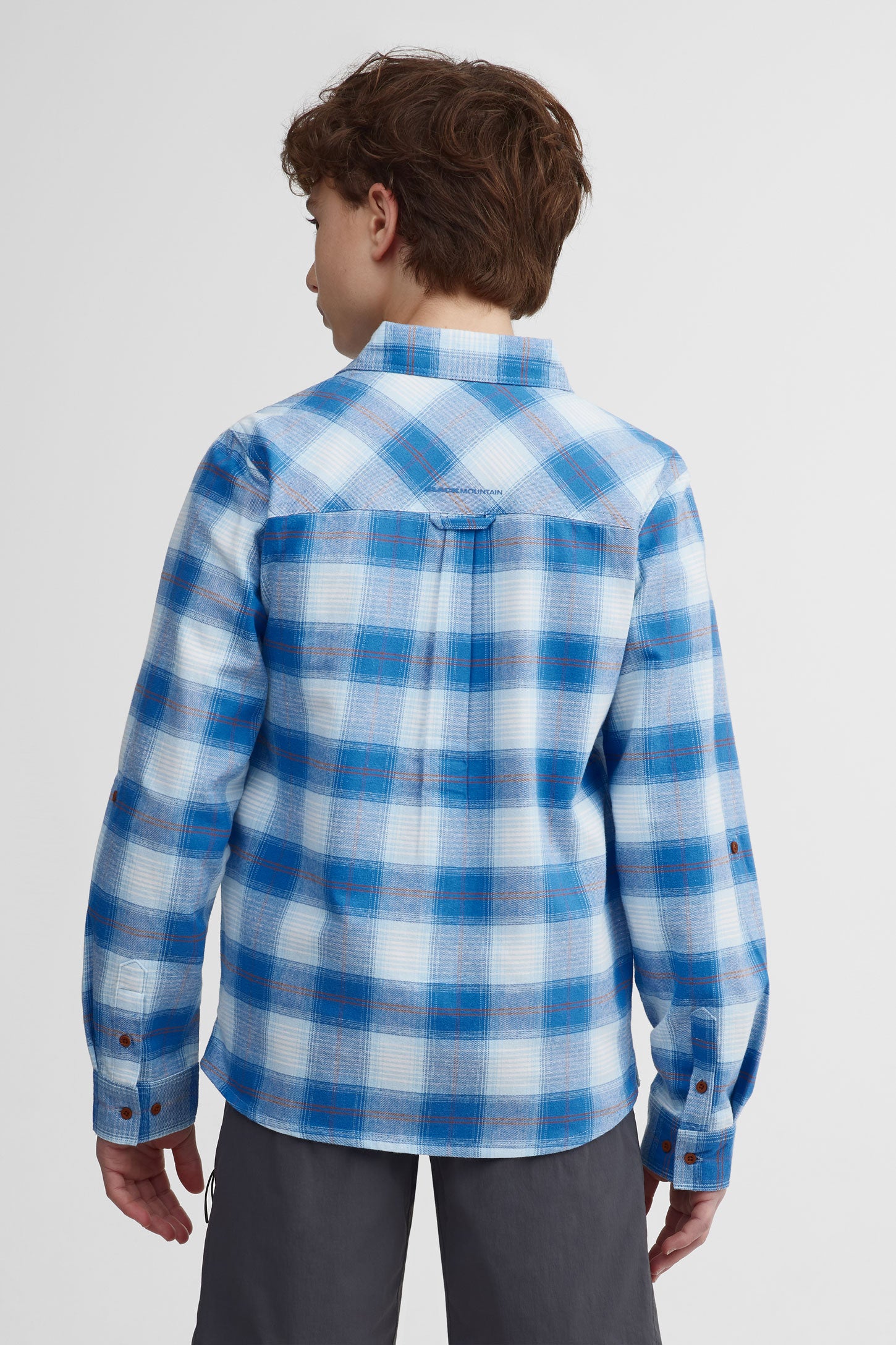 Chemise à carreaux coton - Ado garçon && BLEU MULTI