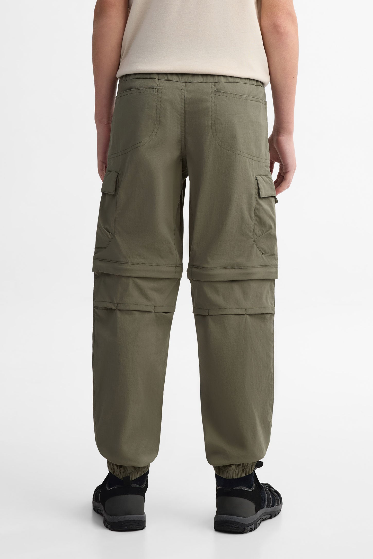 Pantalon cargo convertible en short BM - Homme && KAKI