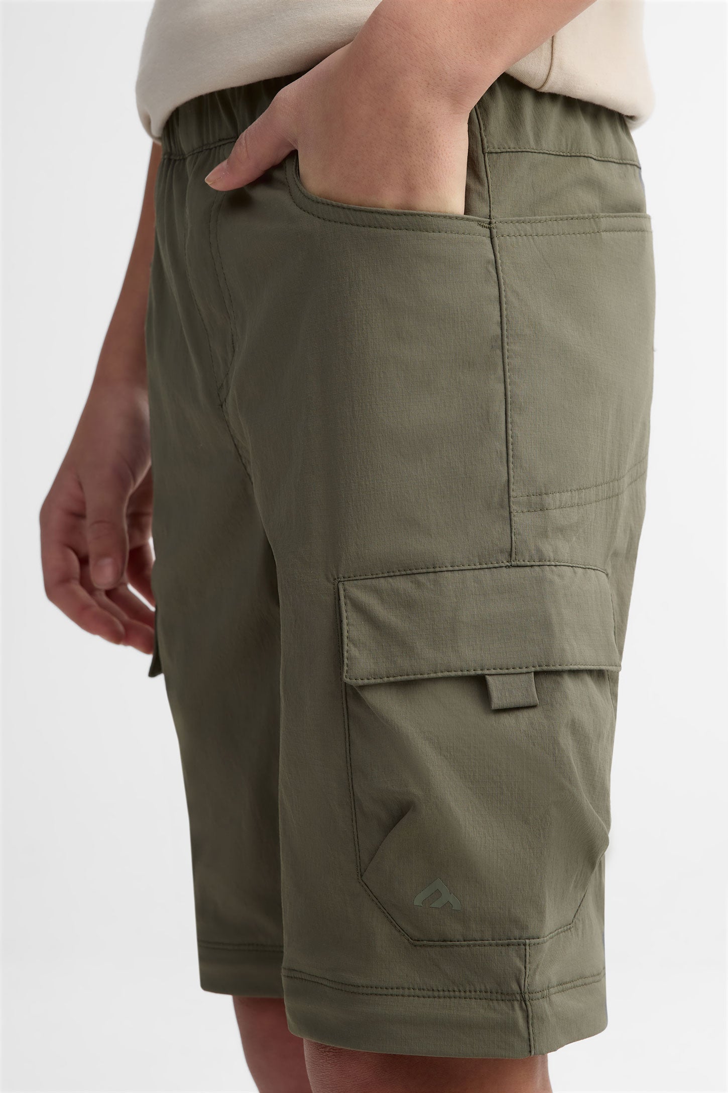 Pantalon cargo convertible en short BM - Homme && KAKI