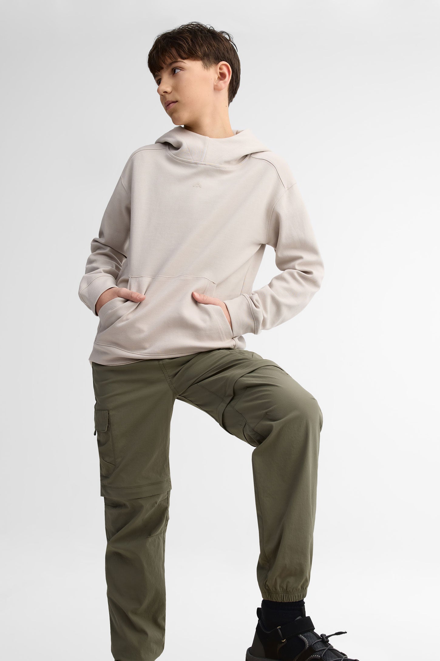 Pantalon cargo convertible en short BM - Homme && KAKI