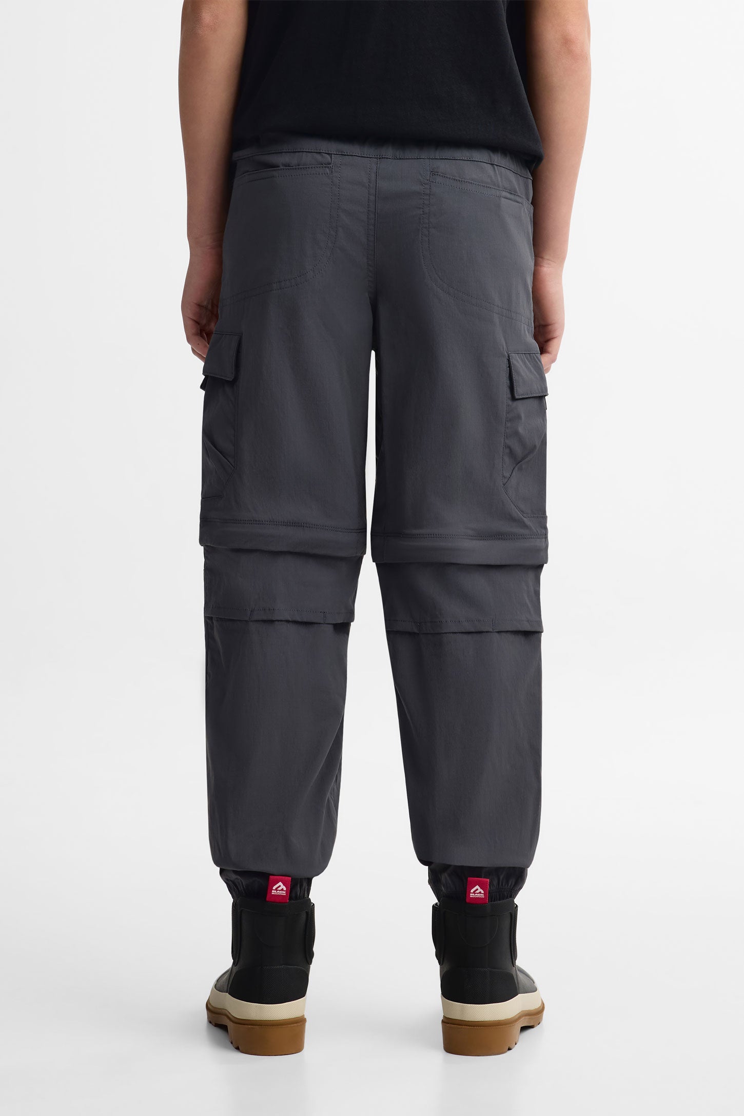 Pantalon cargo convertible en short BM - Homme && GRIS FONCE
