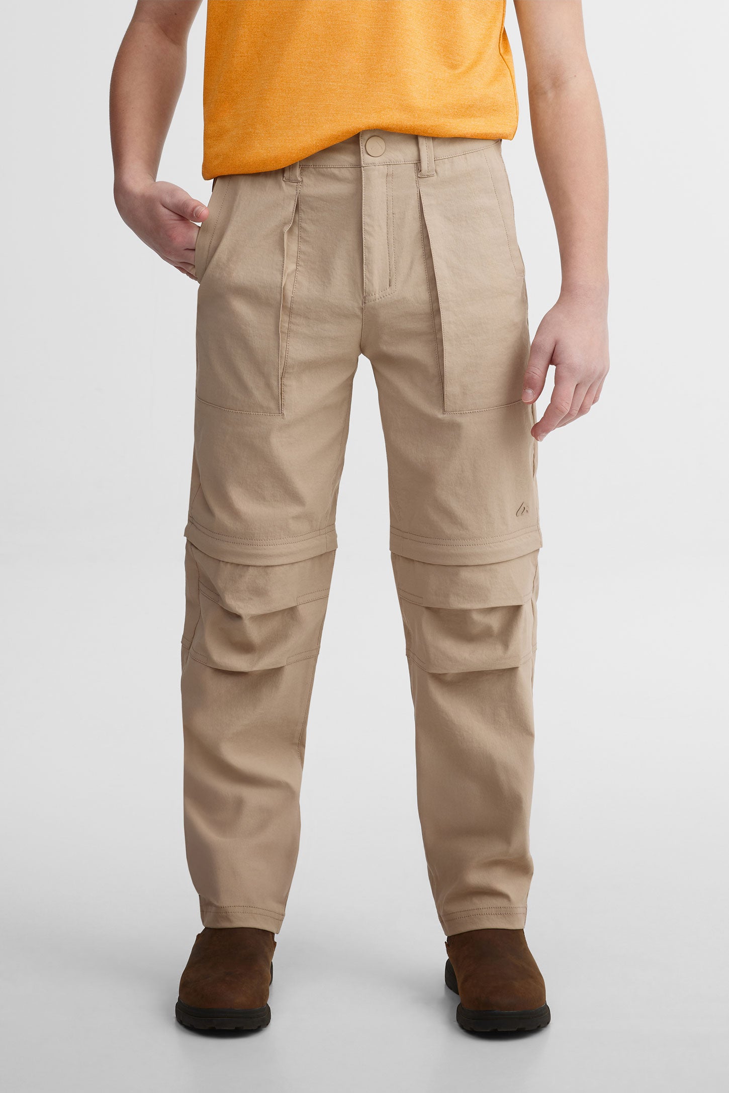 Pantalon convertible en short BM - Ado garçon && BEIGE