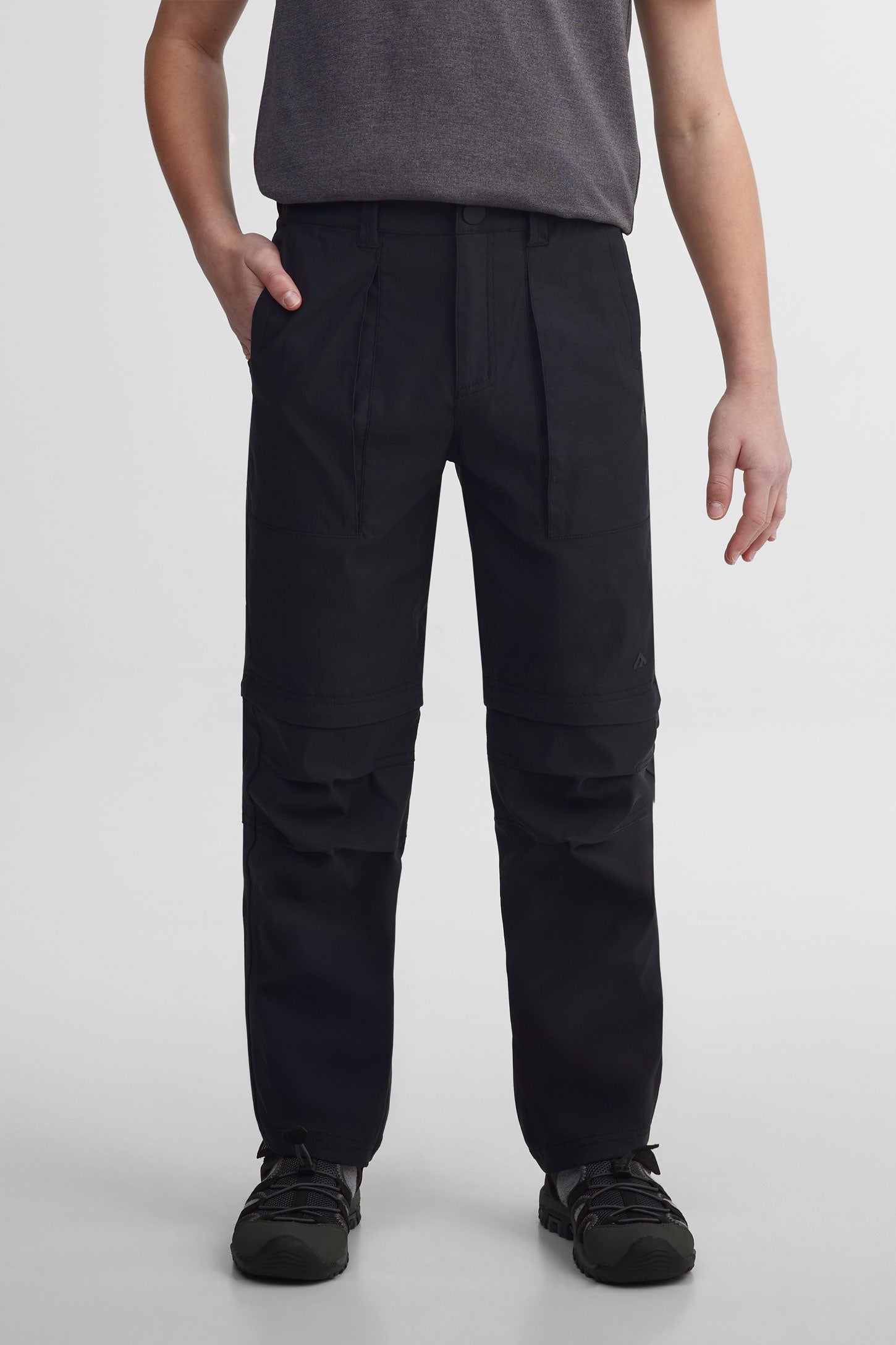 Pantalon convertible en short BM - Ado garçon && GRIS FONCE