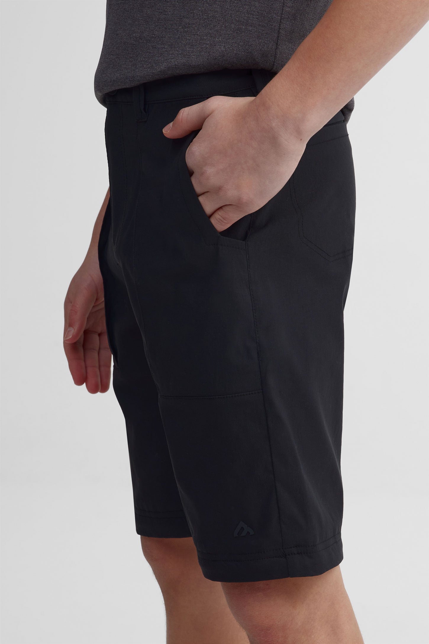 Pantalon convertible en short BM - Ado garçon && GRIS FONCE