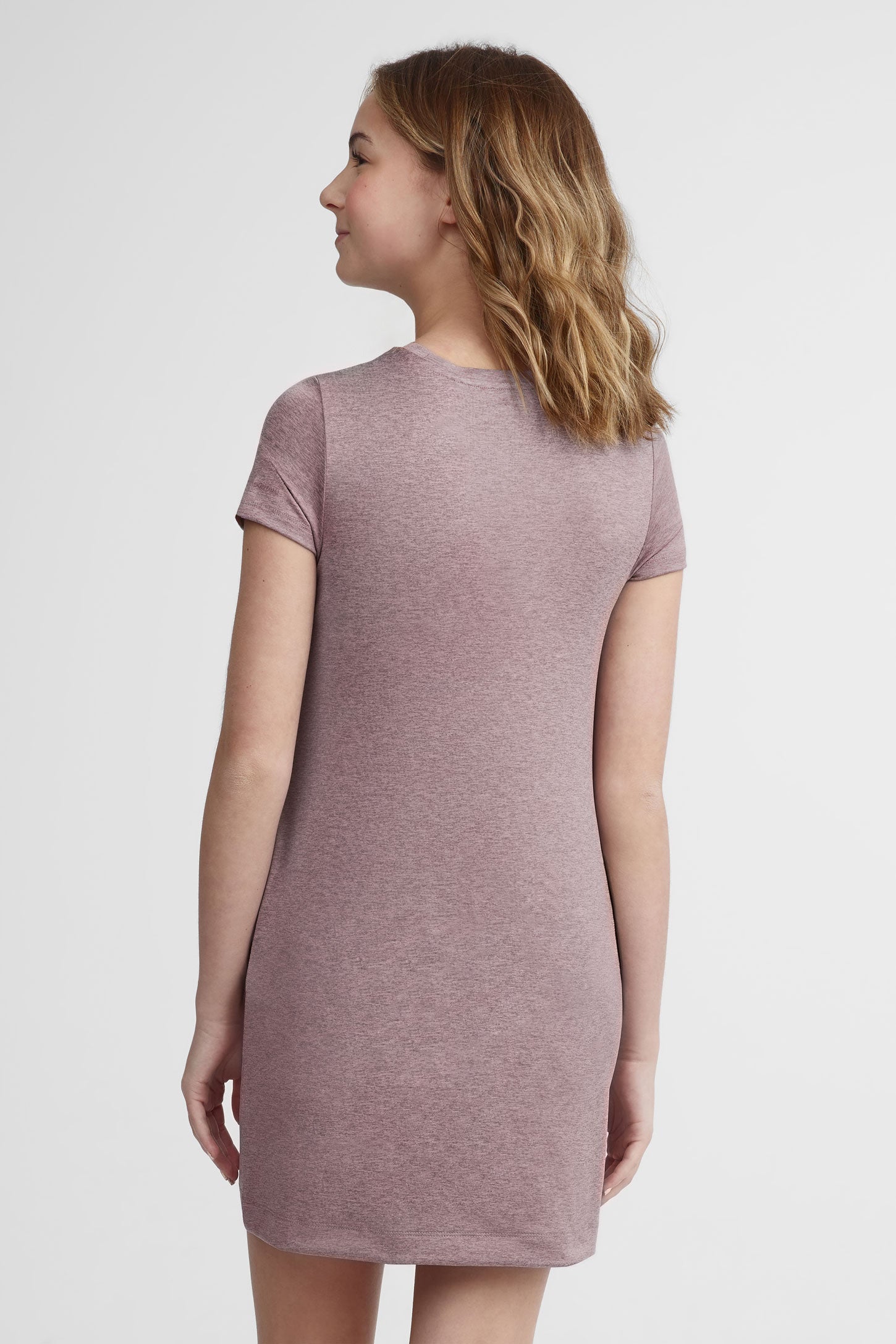 Robe manches courtes extensible - Ado fille && ROSE MULTI