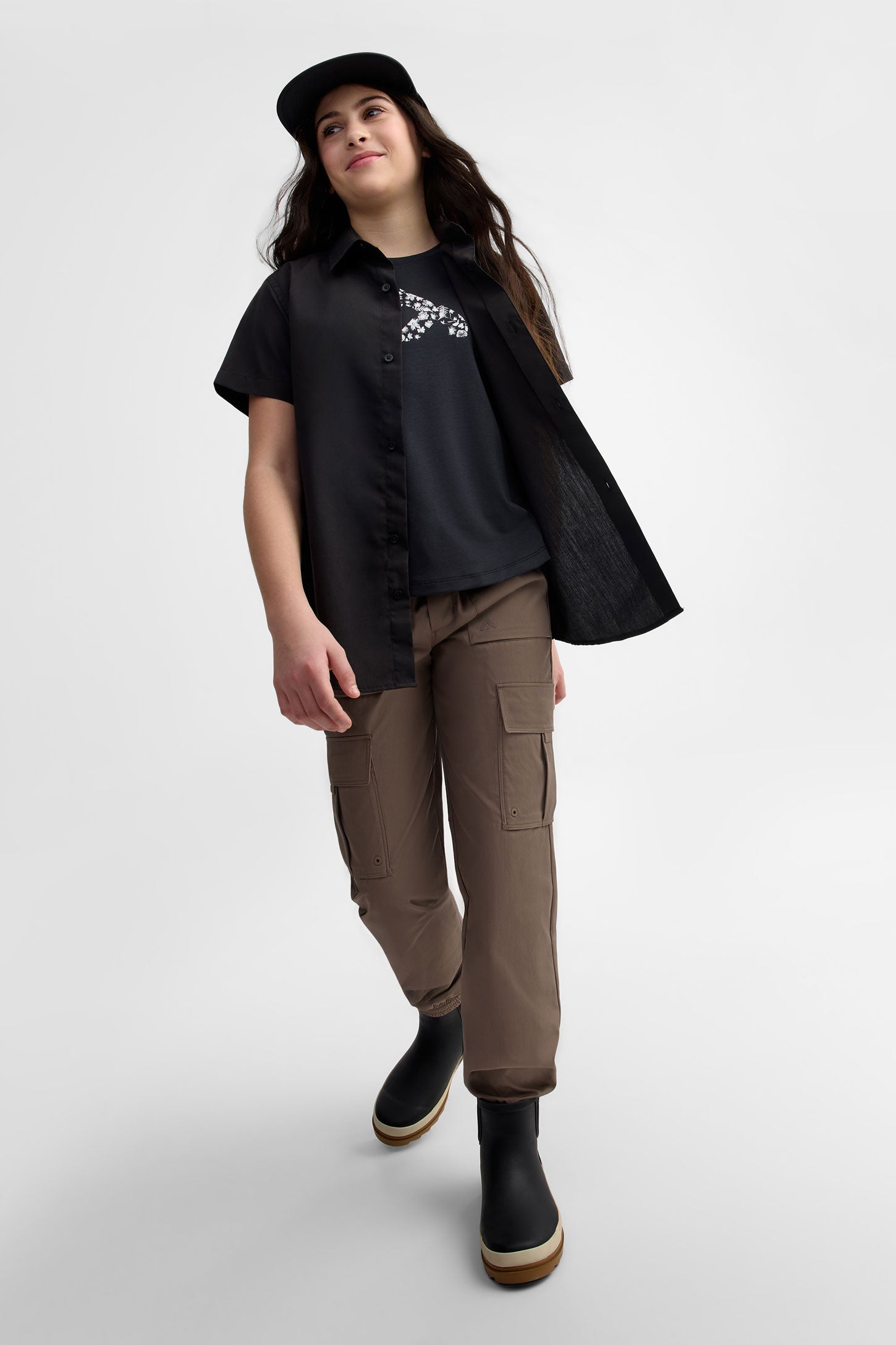 Pantalon jogger cargo - Ado garçon && BRUN