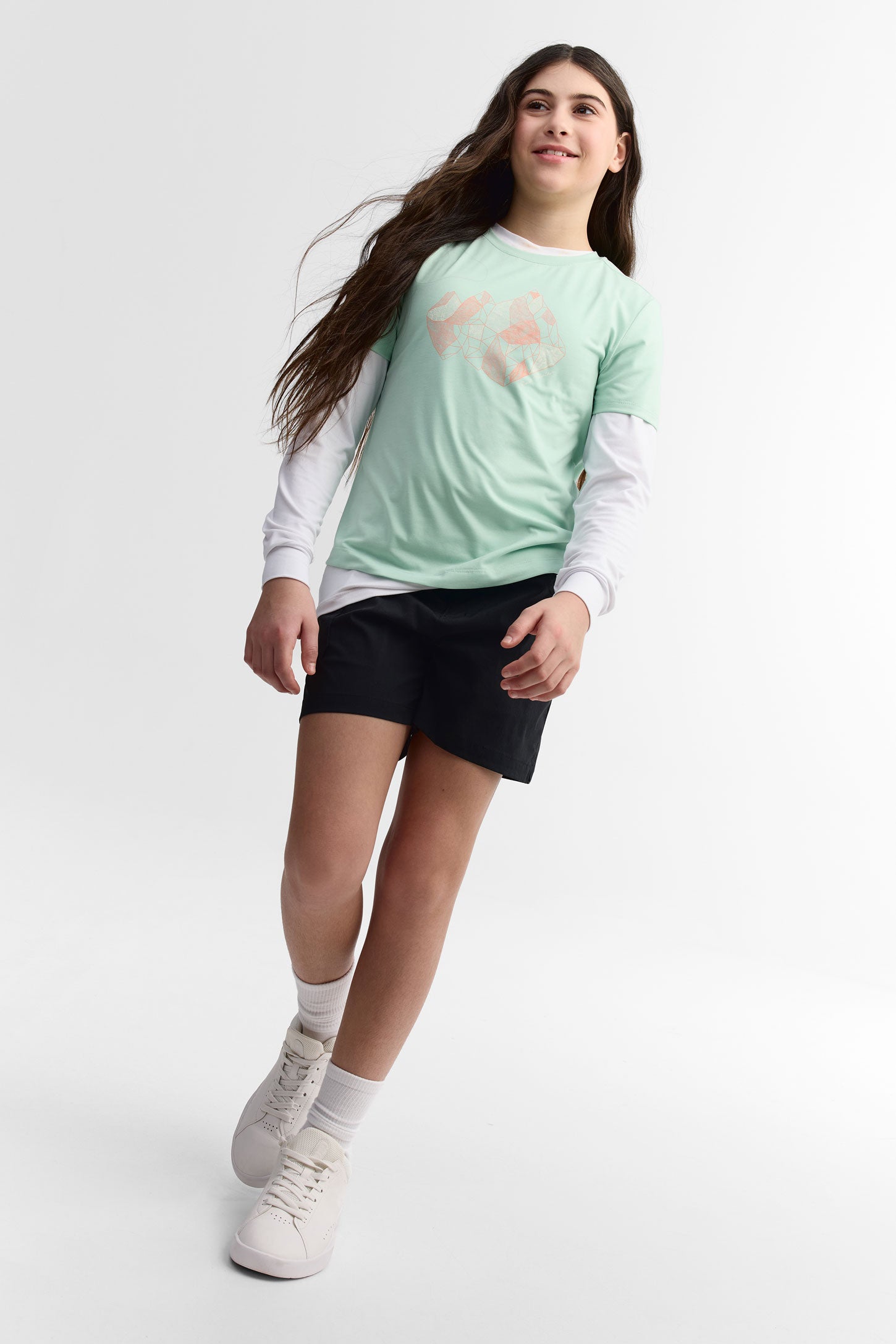 Short cargo BM - Ado fille && GRIS FONCE
