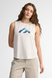 Camisole col rond coton bio BM - Femme && BLANC
