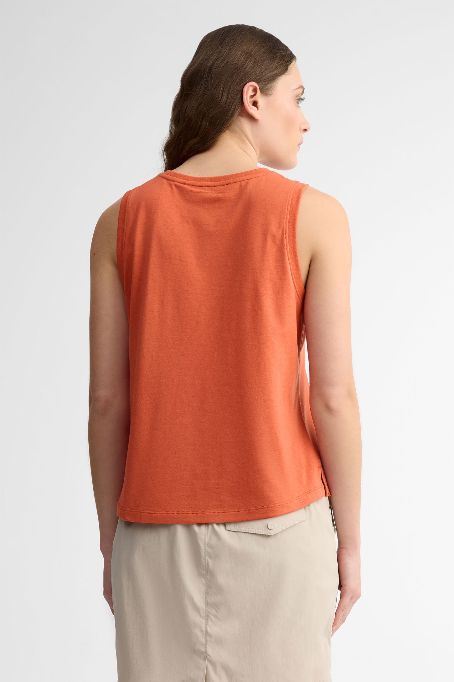 Camisole col rond coton bio BM - Femme && ORANGE
