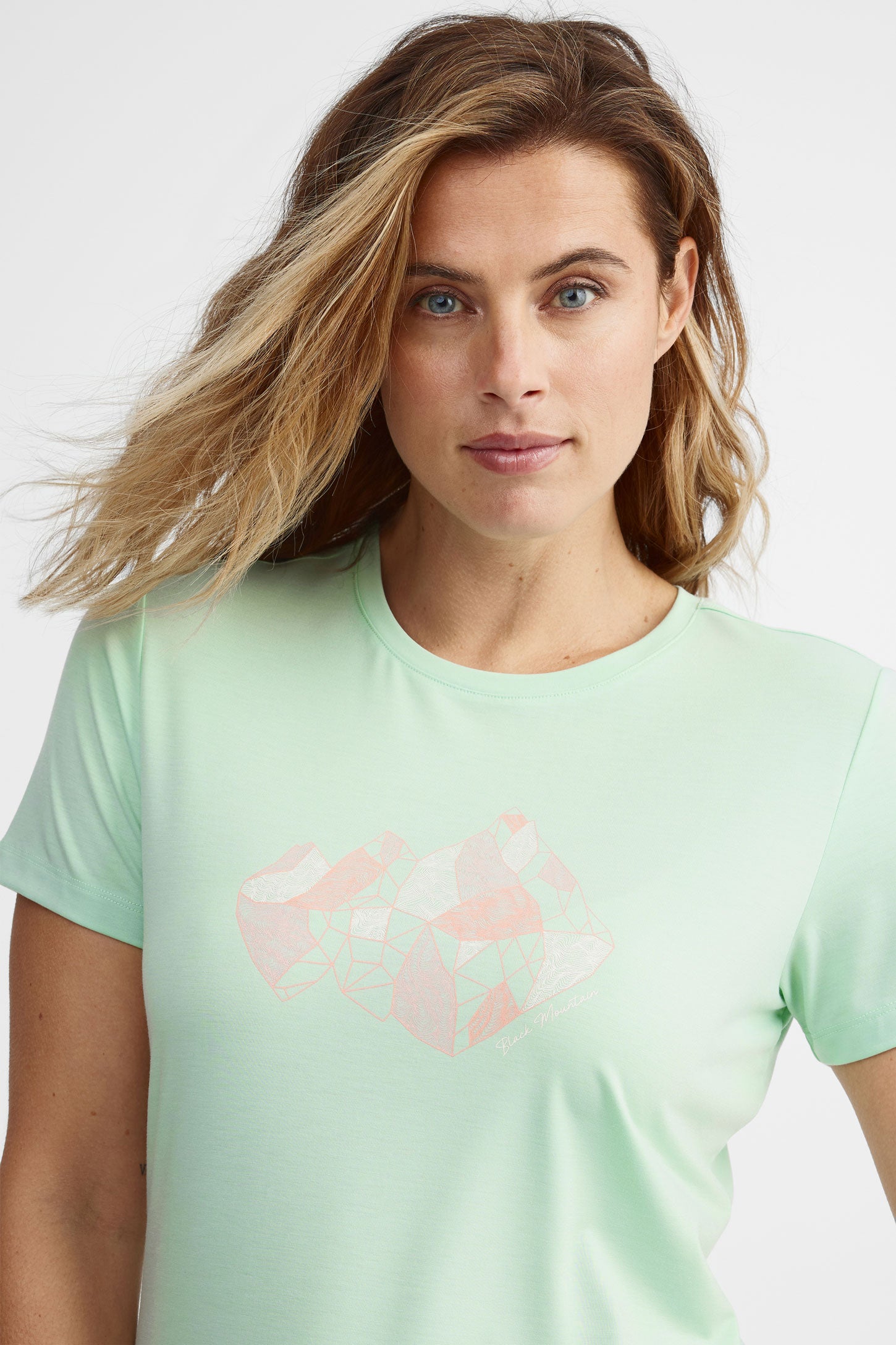 T-shirt col rond lyocell BM - Femme && VERT
