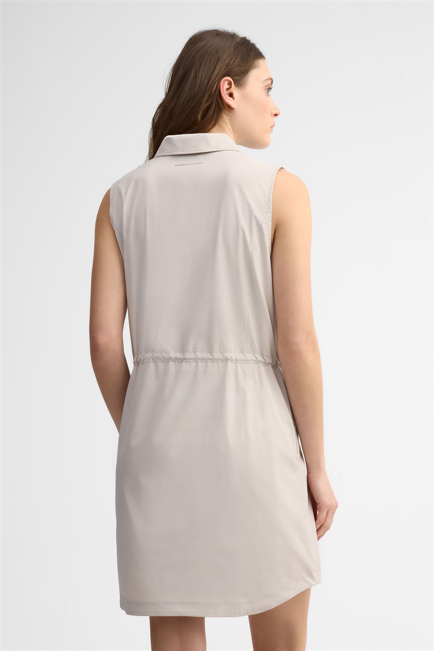 Robe-chemisier sans manches BM - Femme && GRIS