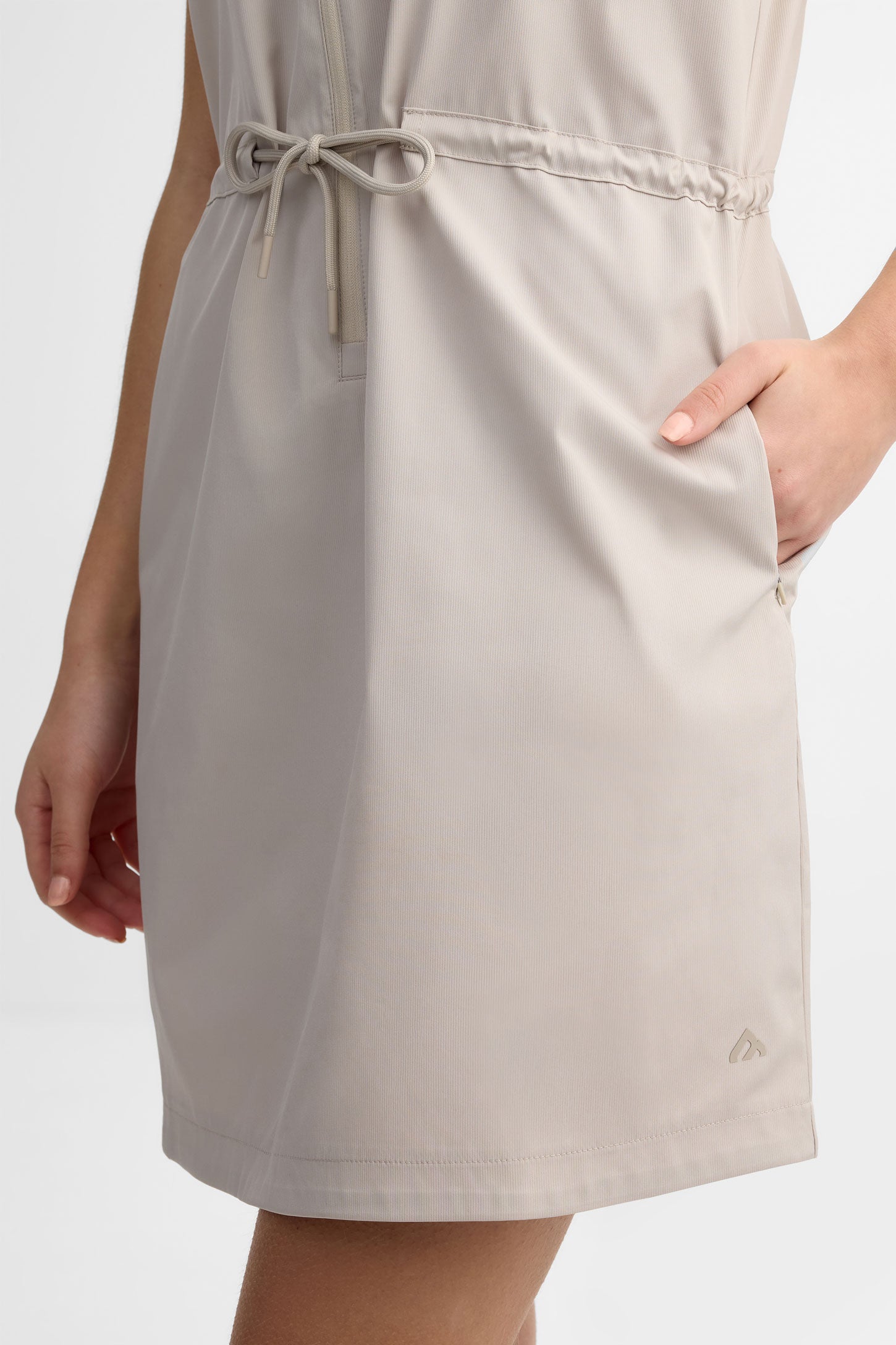 Robe-chemisier sans manches BM - Femme && GRIS