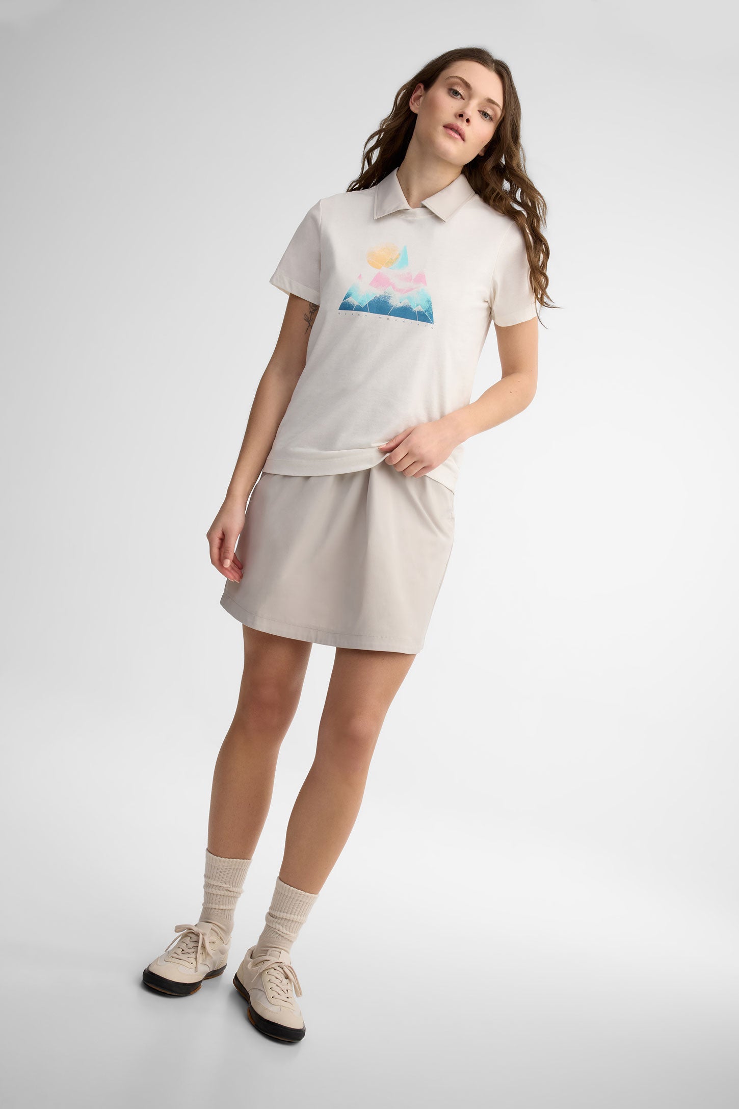 Robe-chemisier sans manches BM - Femme && GRIS