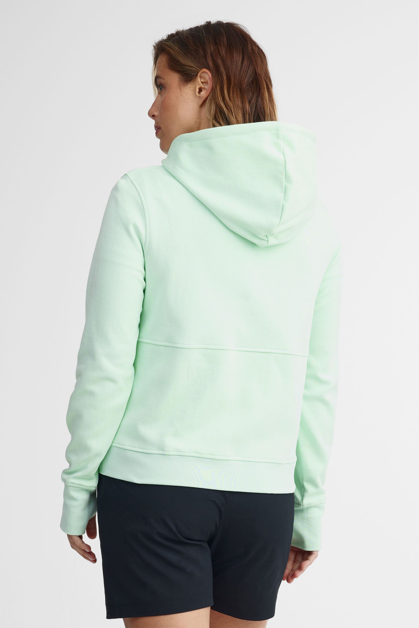 Veste à capuchon extensible 4 sens - Femme && VERT