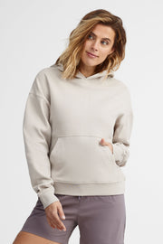 Chandail à capuchon extensible 4 sens BM - Femme && GRIS