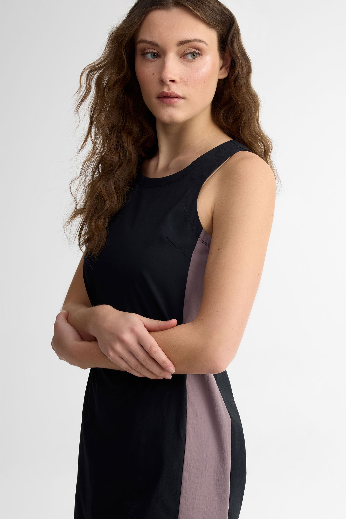 Robe semi-ajustée extensible BM - Femme && GRIS FONCE