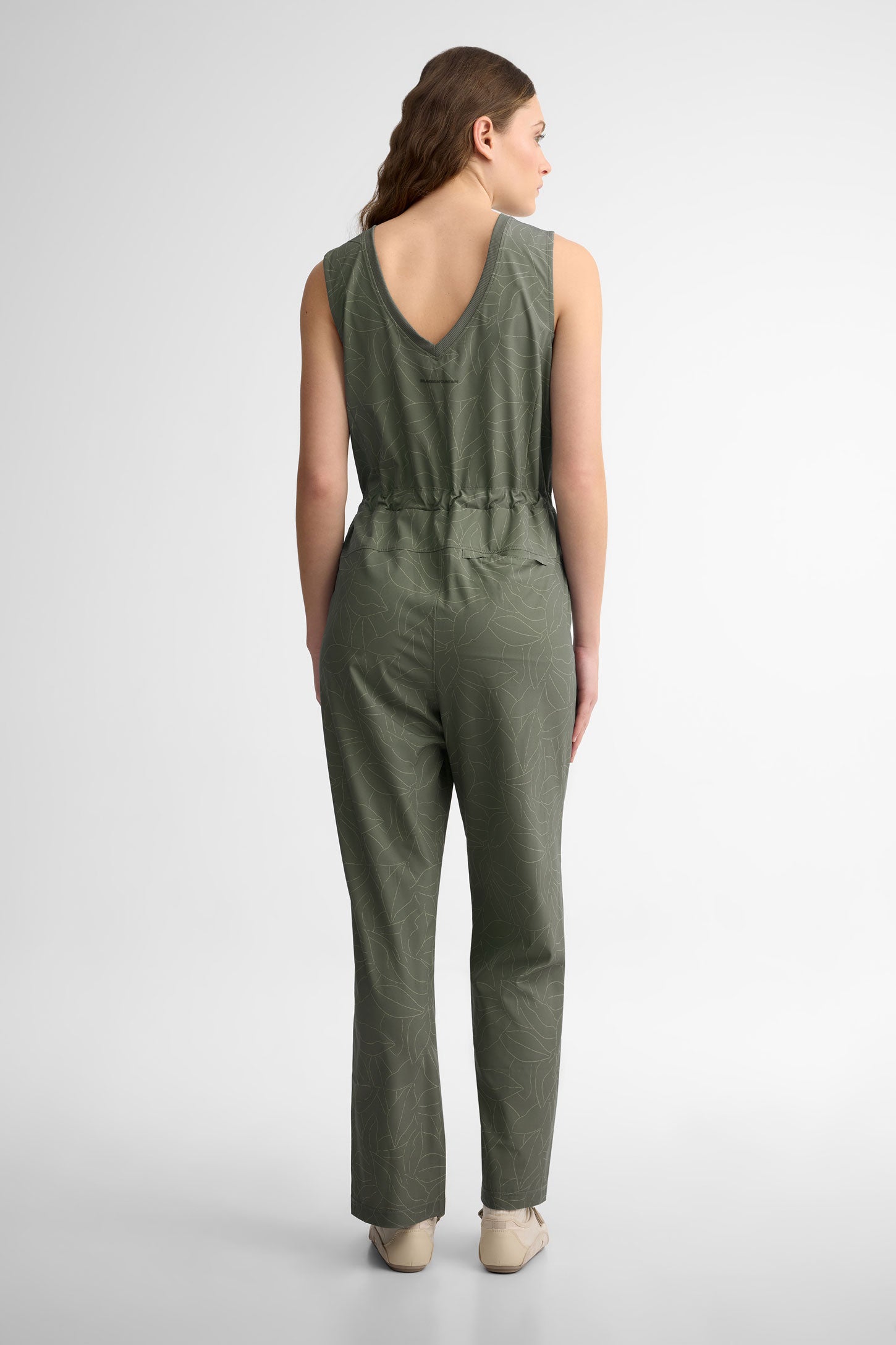 Combinaison col en V - Femme && VERT/MULTI