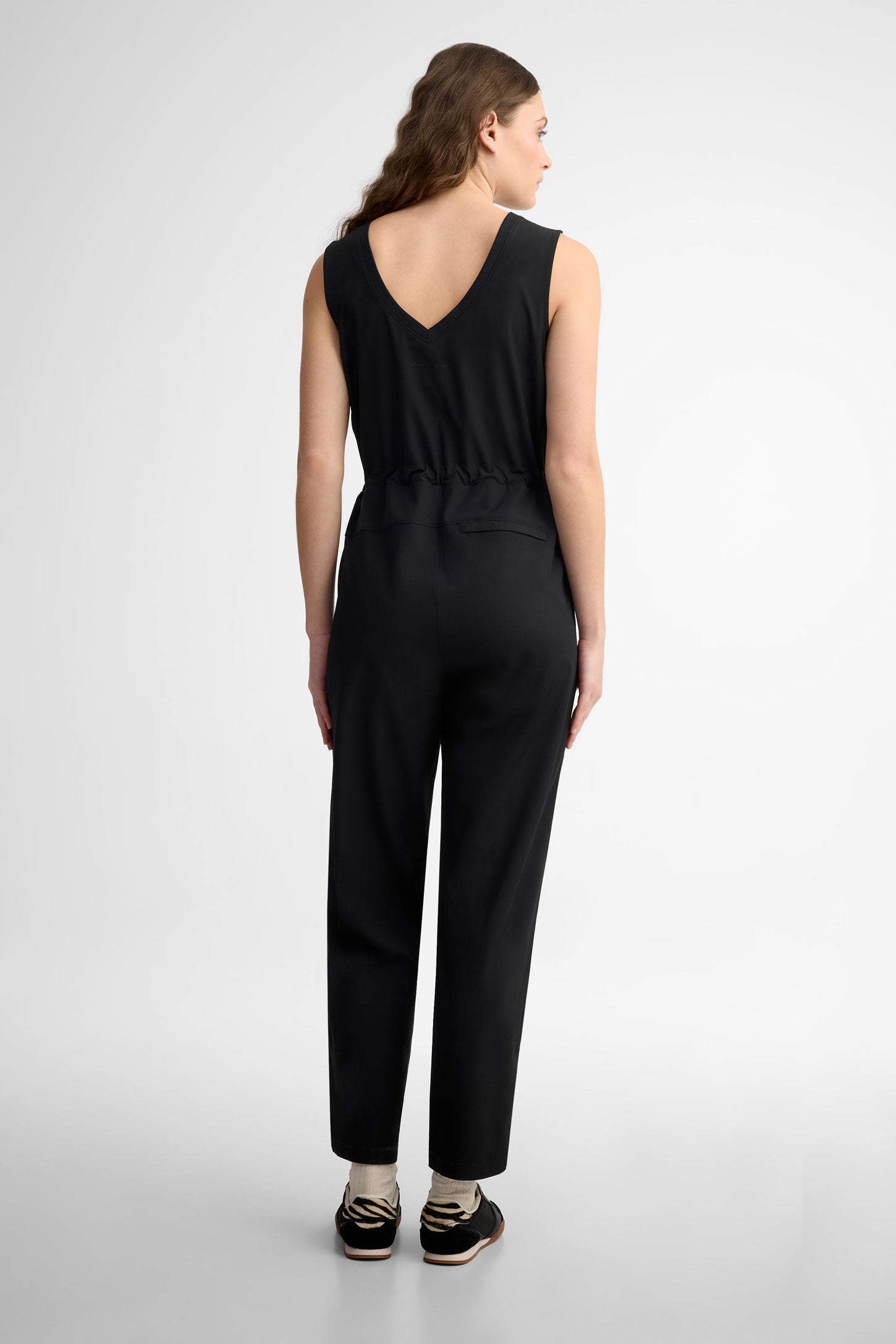 Combinaison col en V - Femme && GRIS FONCE