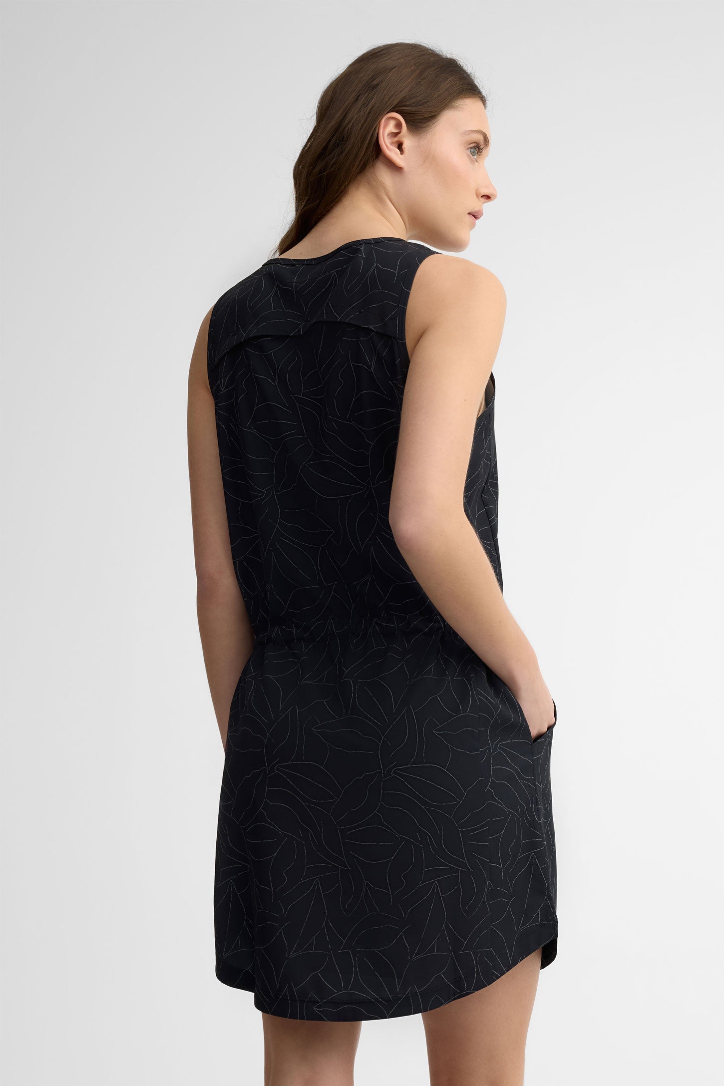 Robe courte semi-ajustée BM - Femme && GRIS MULTI