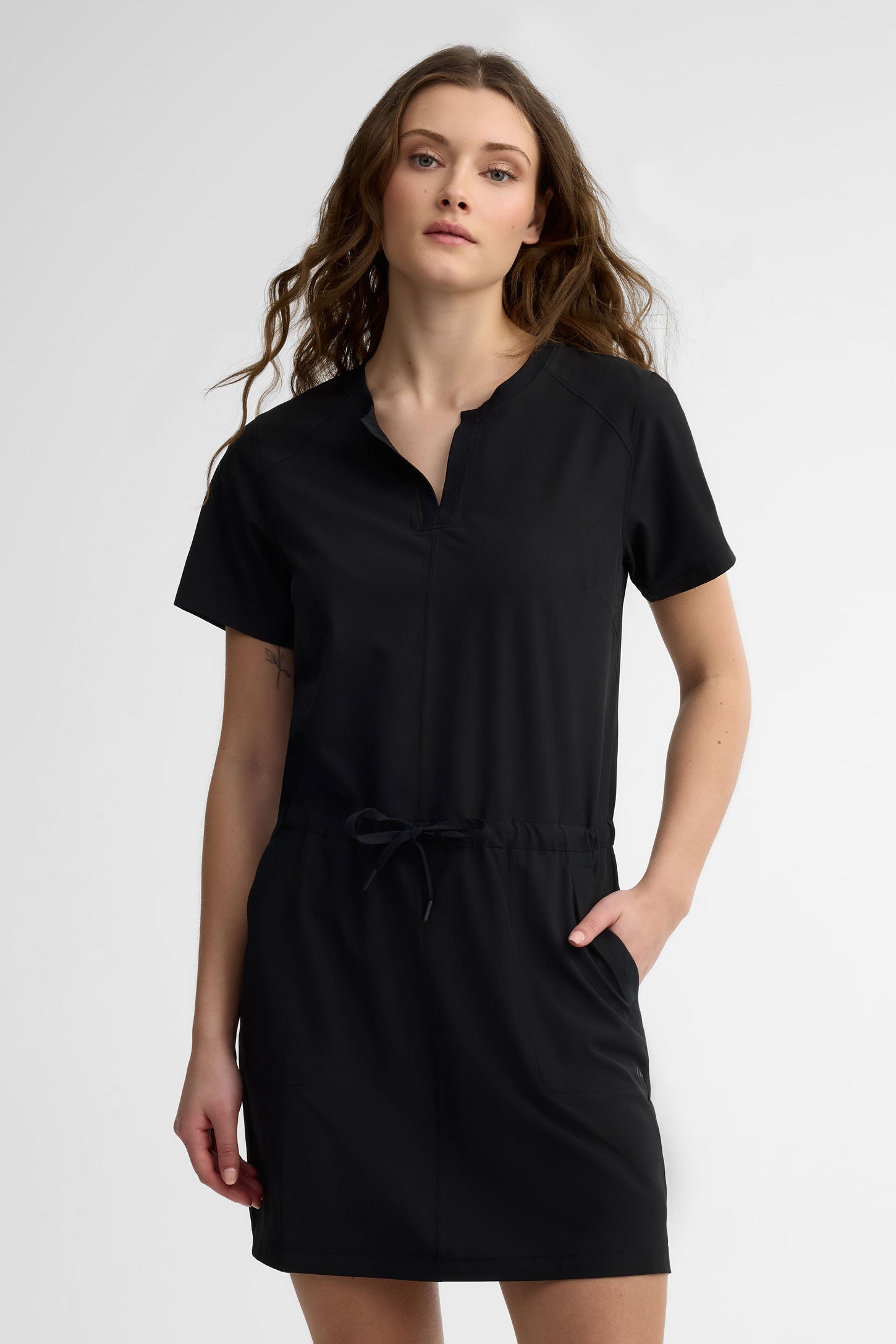 Robe manches courtes BM - Femme && GRIS FONCE