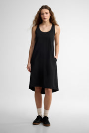 Robe midi dos croisé BM - Femme && GRIS FONCE