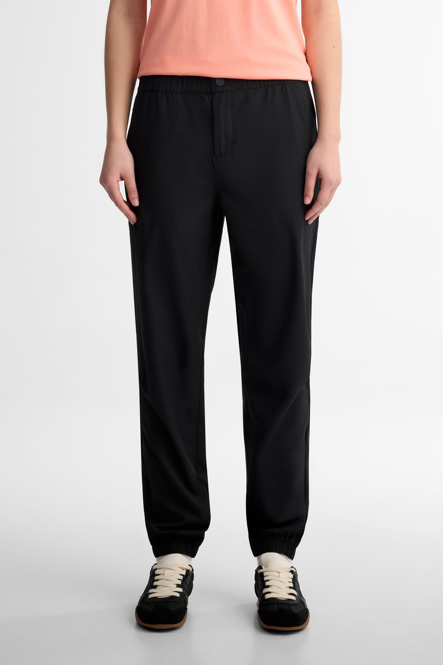 Pantalon jogger coupe droite BM - Femme && GRIS FONCE
