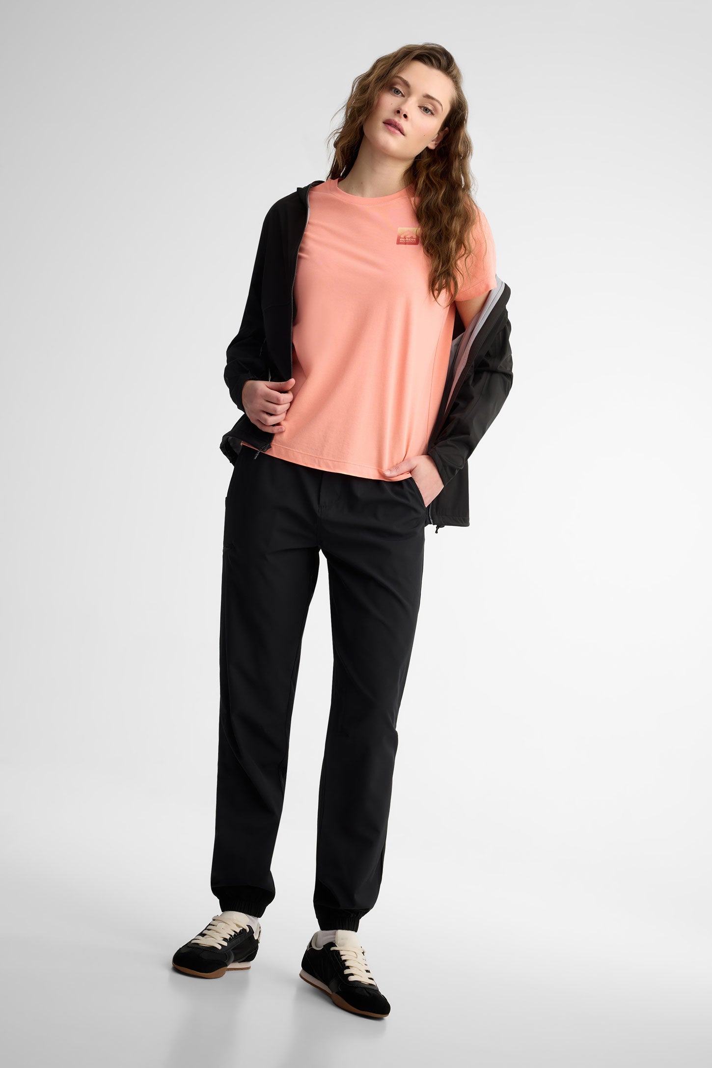 Pantalon jogger coupe droite BM - Femme && GRIS FONCE