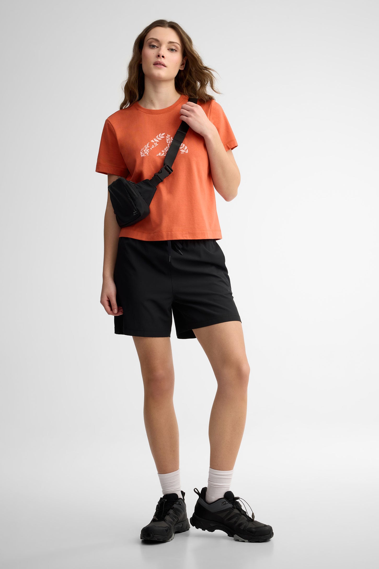 Short taille élastique coupe semi-ajustée BM - Femme && GRIS FONCE