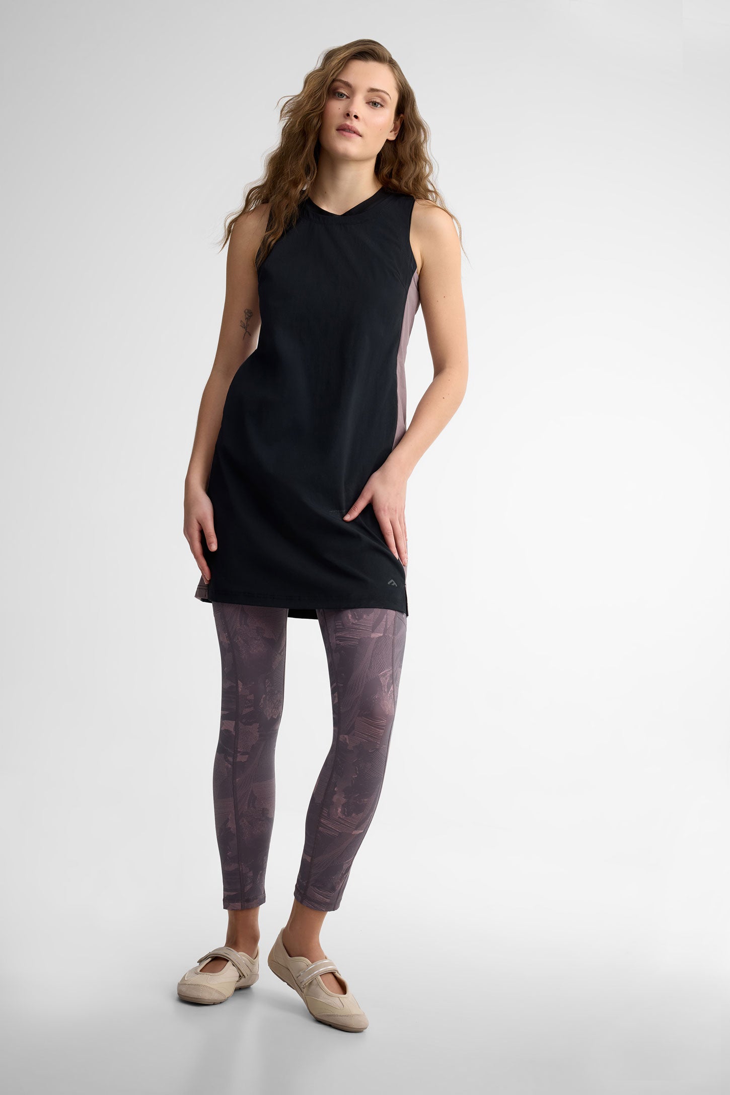 Legging compression - Femme && GRIS MULTI