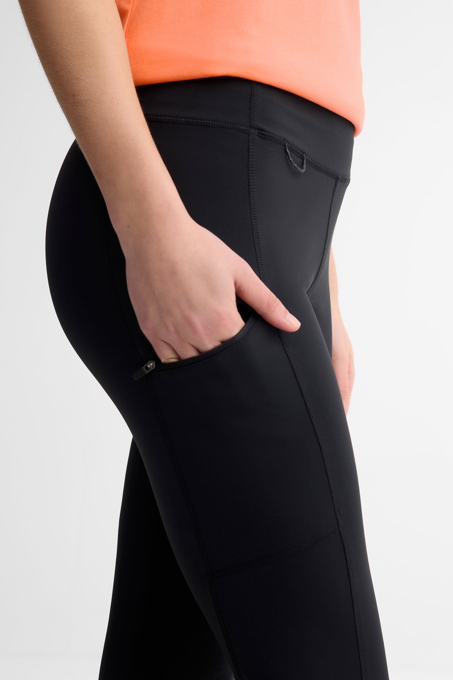 Legging compression - Femme && GRIS FONCE